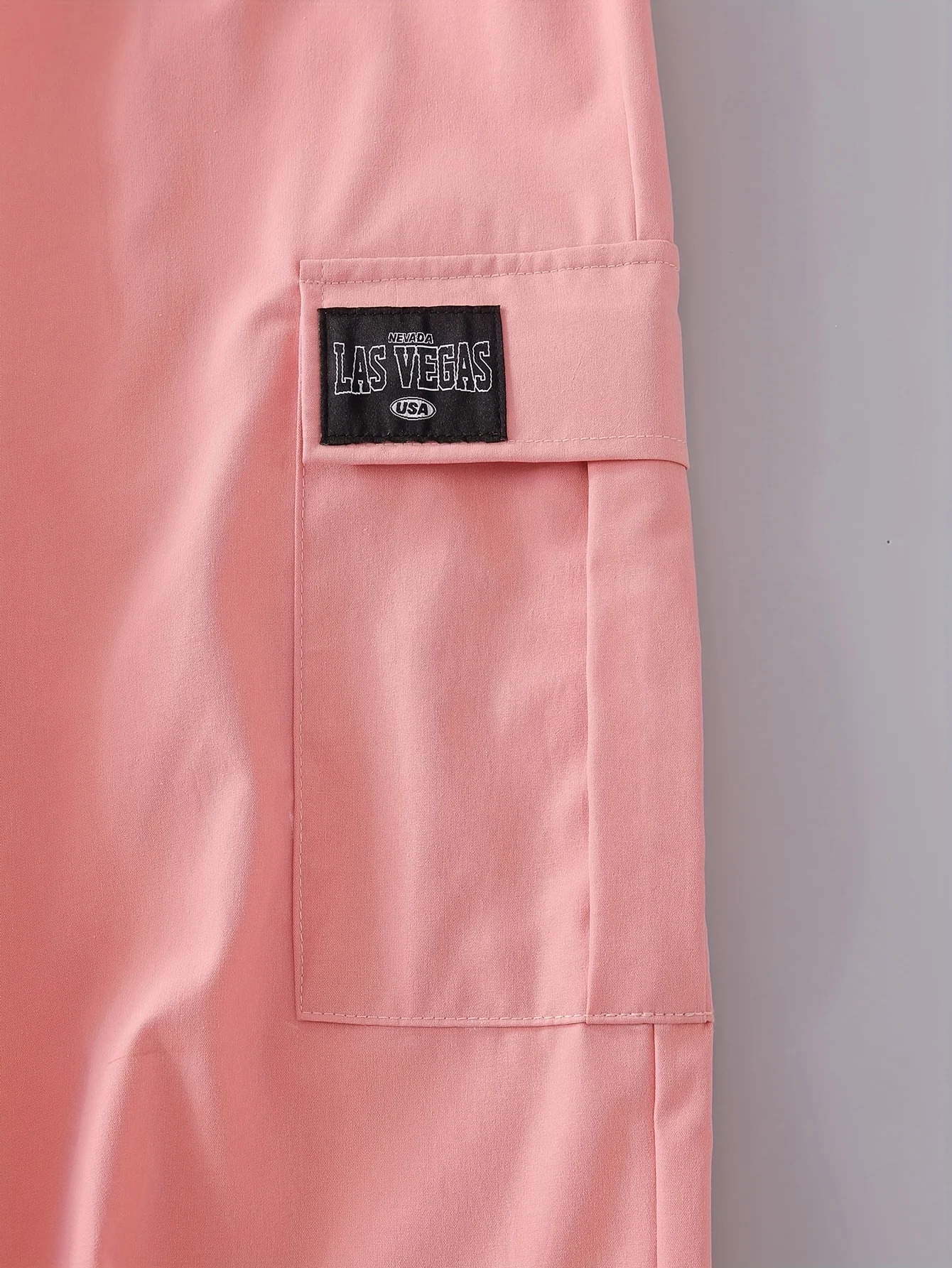 Detail 4 of Girls T-Shirt Cargo Pants Set Spring-Summer-Fall 2-Piece Star Print by LUNORIANA