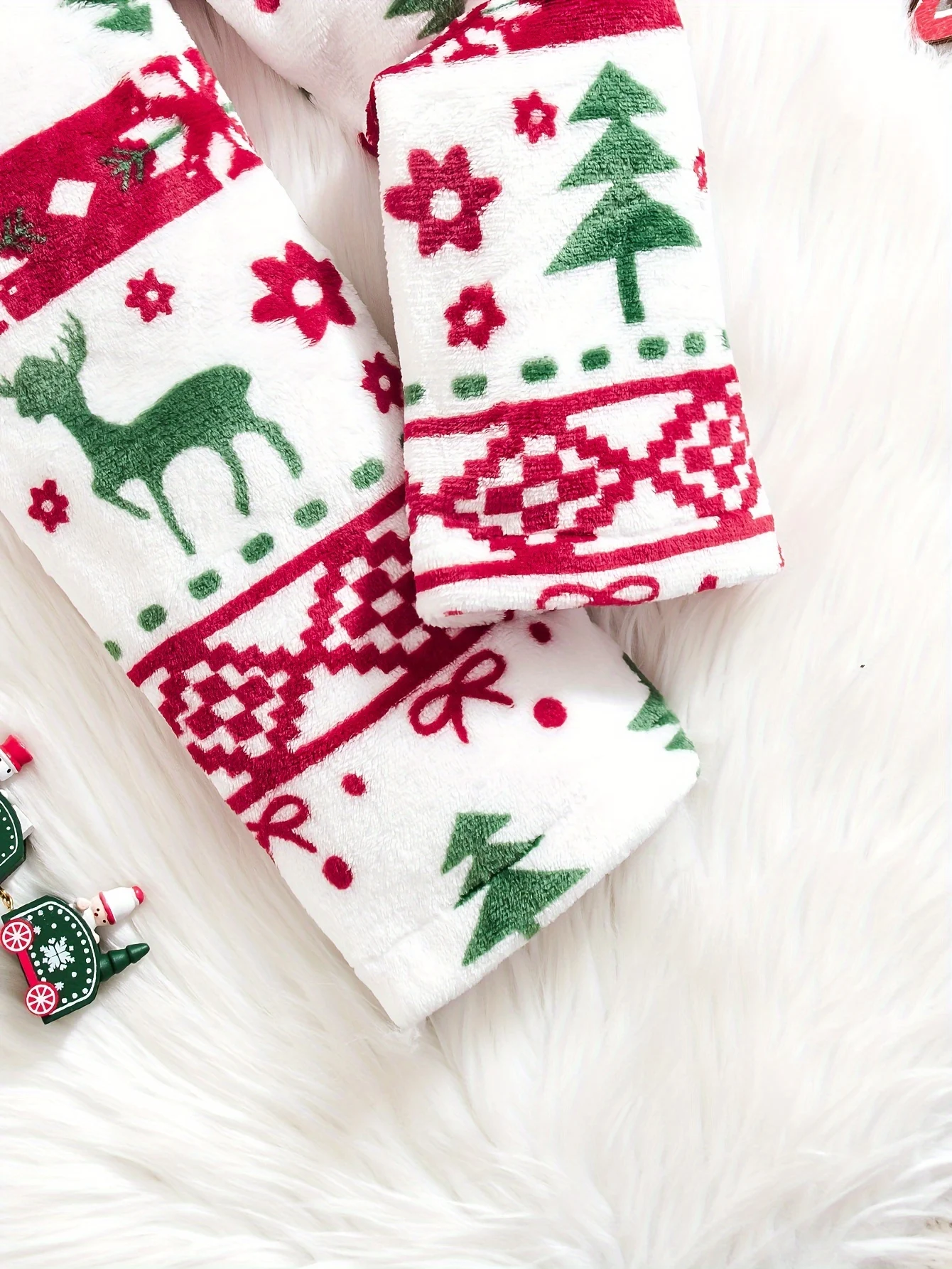 Detail 4 of Girls Pants Set Fall Christmas Stretch Comfort Ages 1-8 by LUNORIANA