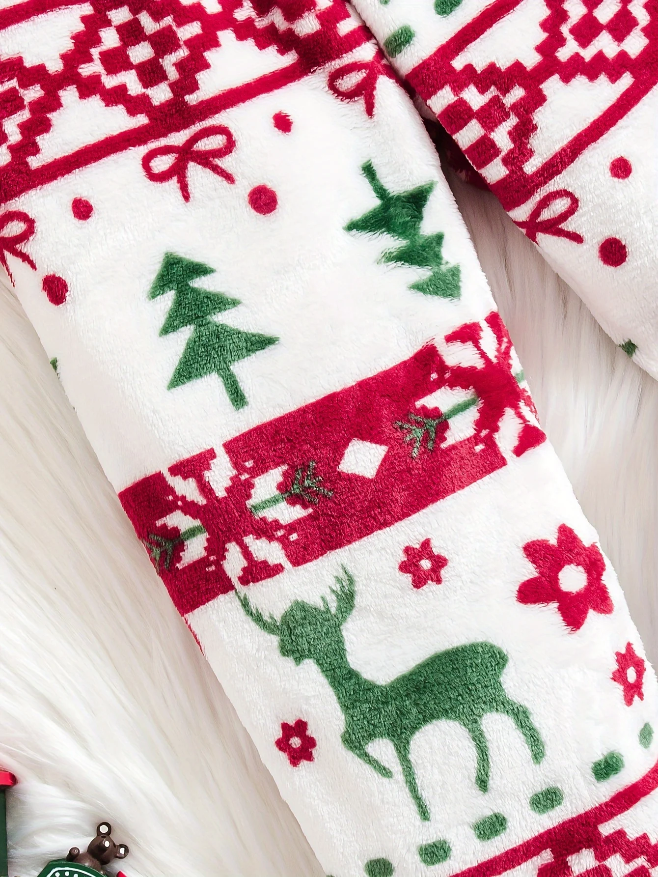 Detail 2 of Girls Pants Set Fall Christmas Stretch Comfort Ages 1-8 by LUNORIANA
