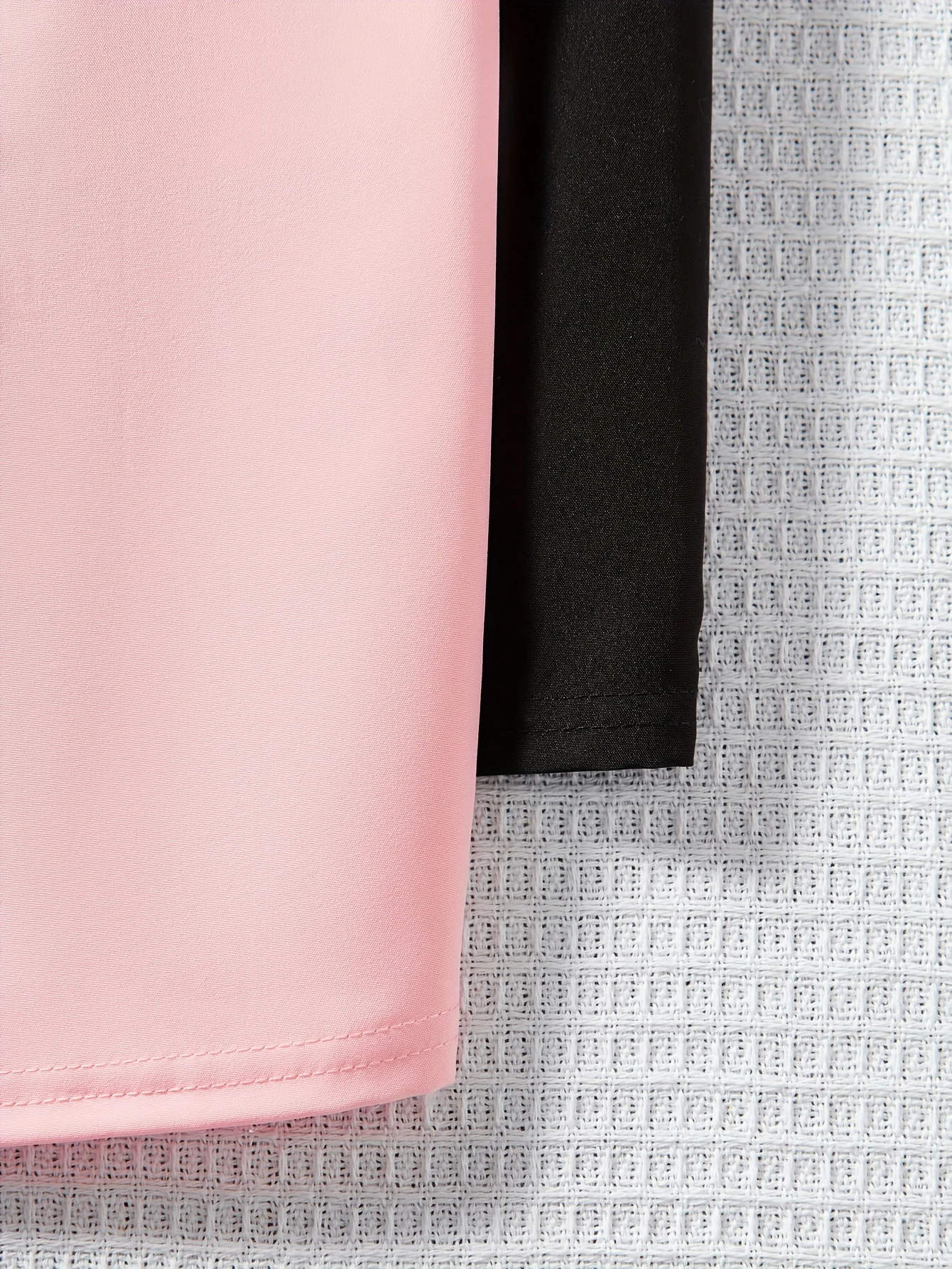 Detail 4 of Girls Outfit Set Summer 2-Piece Solid Color Easy Care Teen Girls by LUNORIANA
