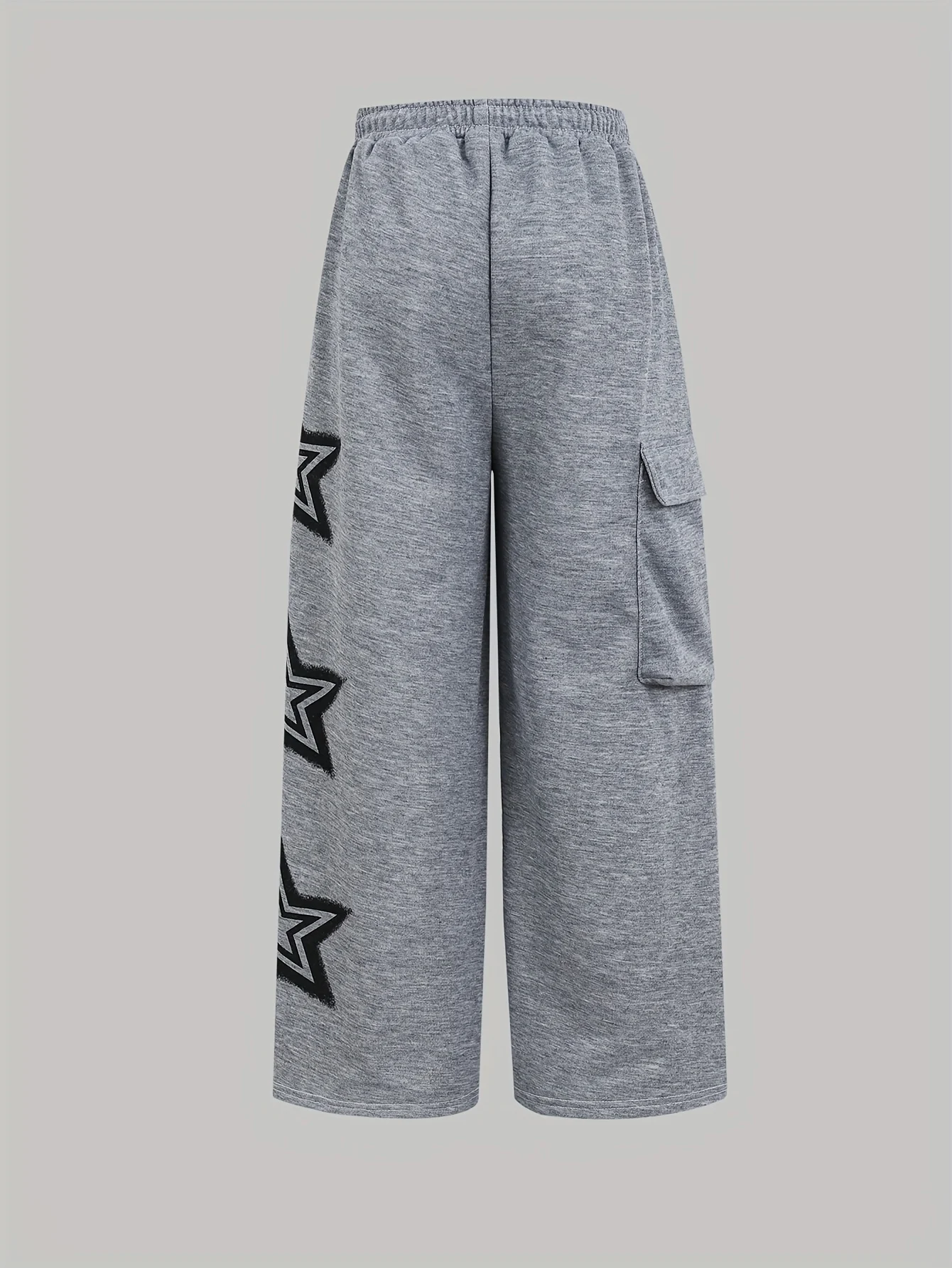 Detail 2 of Girls Y2K Streetwear Cargo Pants Graphic Print Fall Winter Easy Care by LUNORIANA