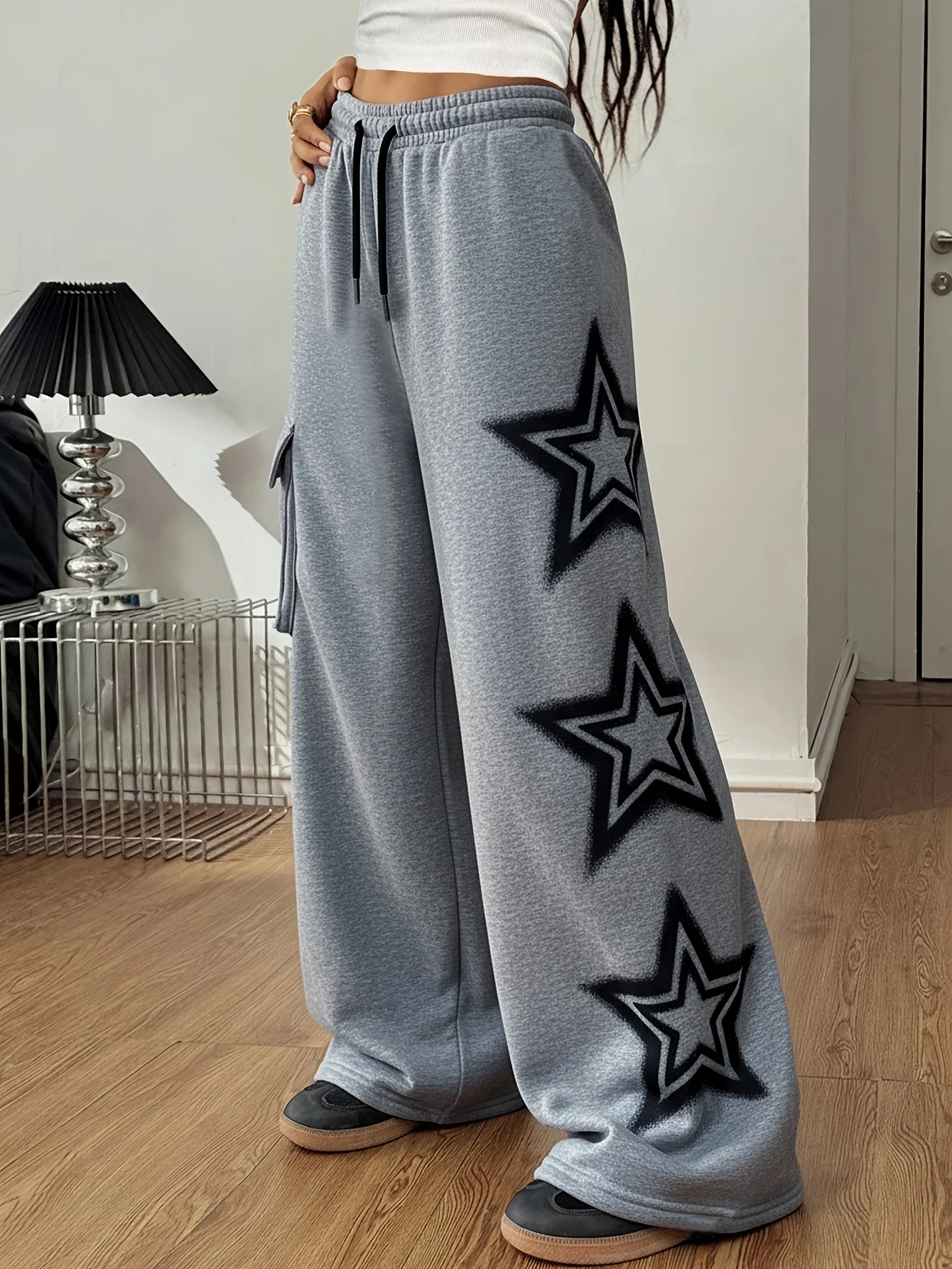 Girls Y2K Streetwear Cargo Pants Graphic Print Fall Winter Easy Care