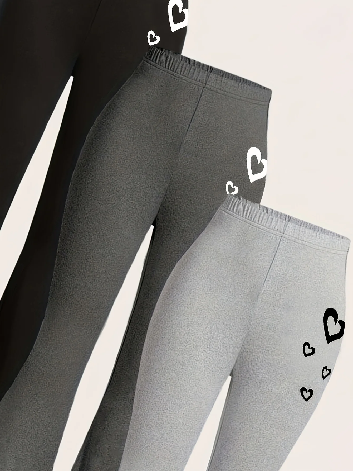 Detail 9 of Teen Girls Flare Pants 3-Piece Set Graphic All Season Stretch by LUNORIANA