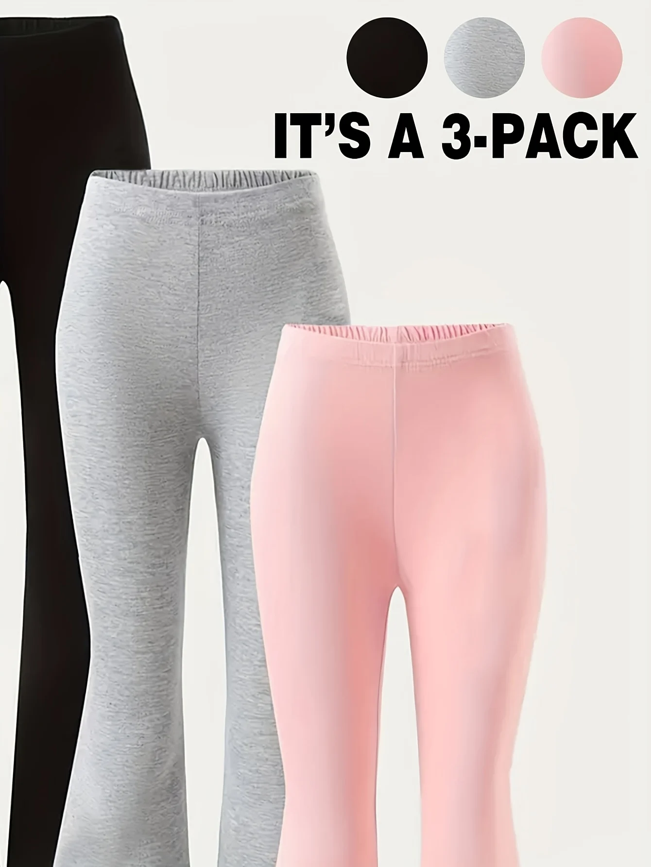Detail 4 of Teen Girls Flare Pants 3-Piece Set Graphic All Season Stretch by LUNORIANA