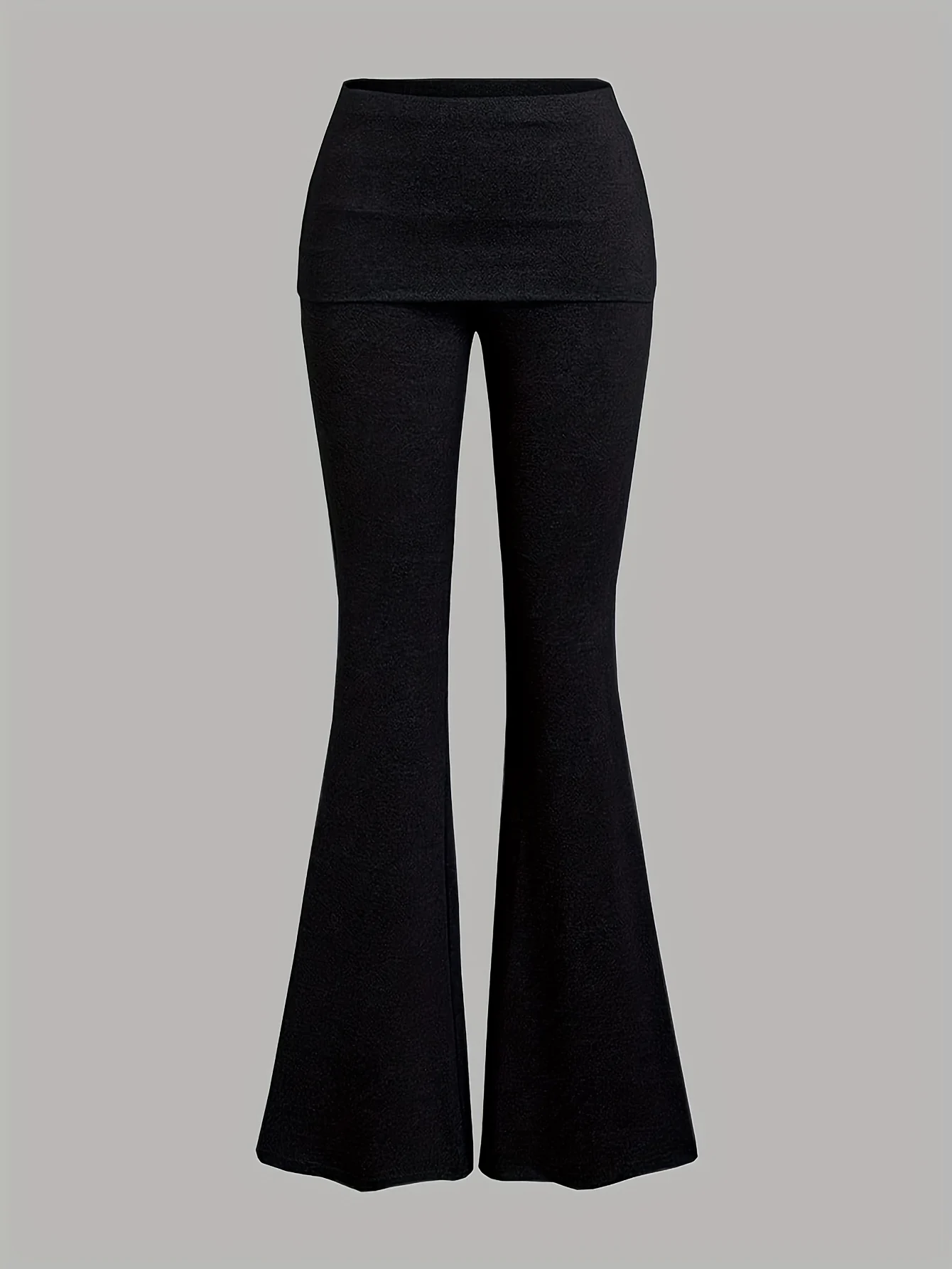 Detail 3 of Girls Flare Pants 2-Piece Set Solid All Season Stretch by LUNORIANA