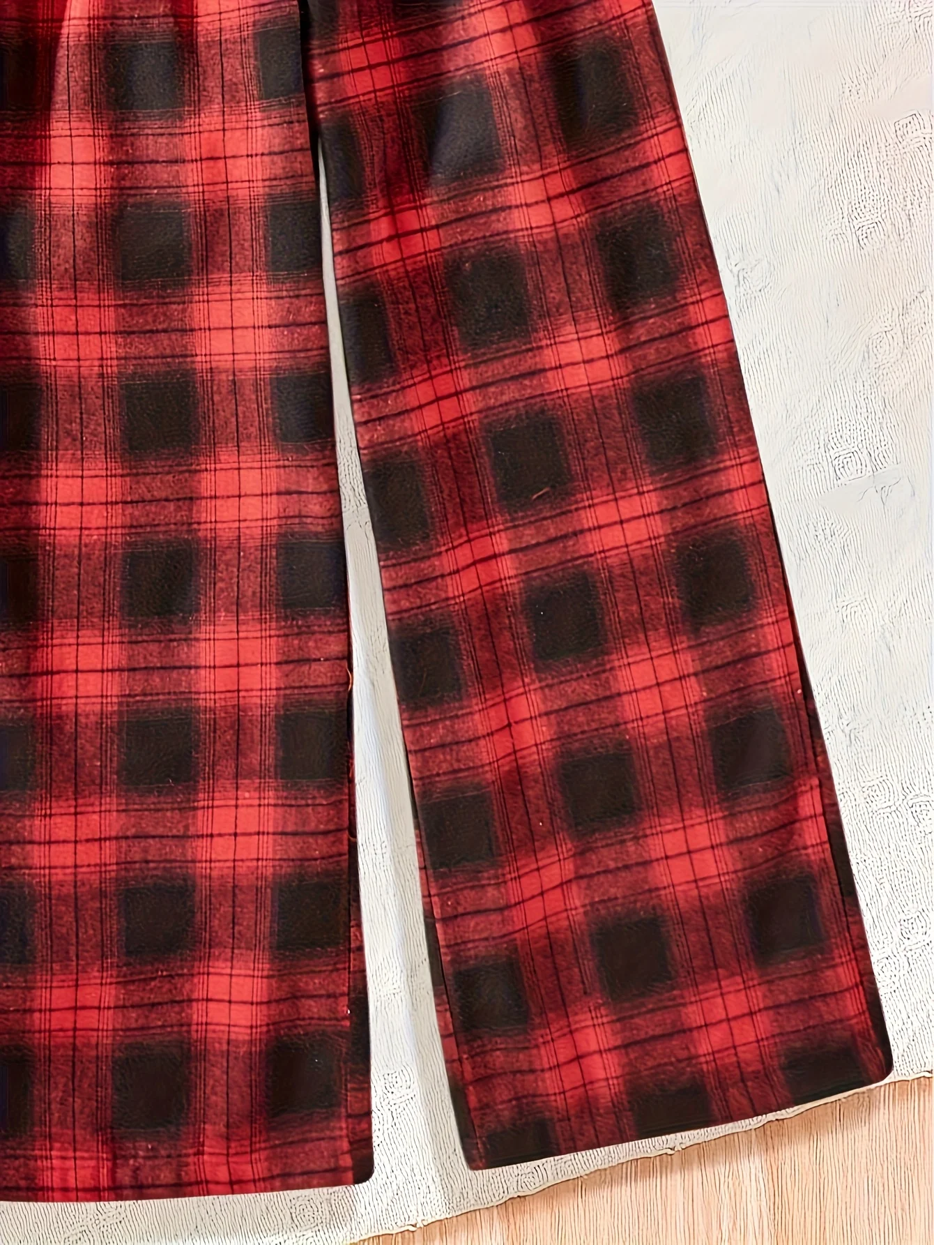 Detail 3 of Girls Straight Leg Pants 2-Piece Set Christmas Fall Winter Easy Care by LUNORIANA
