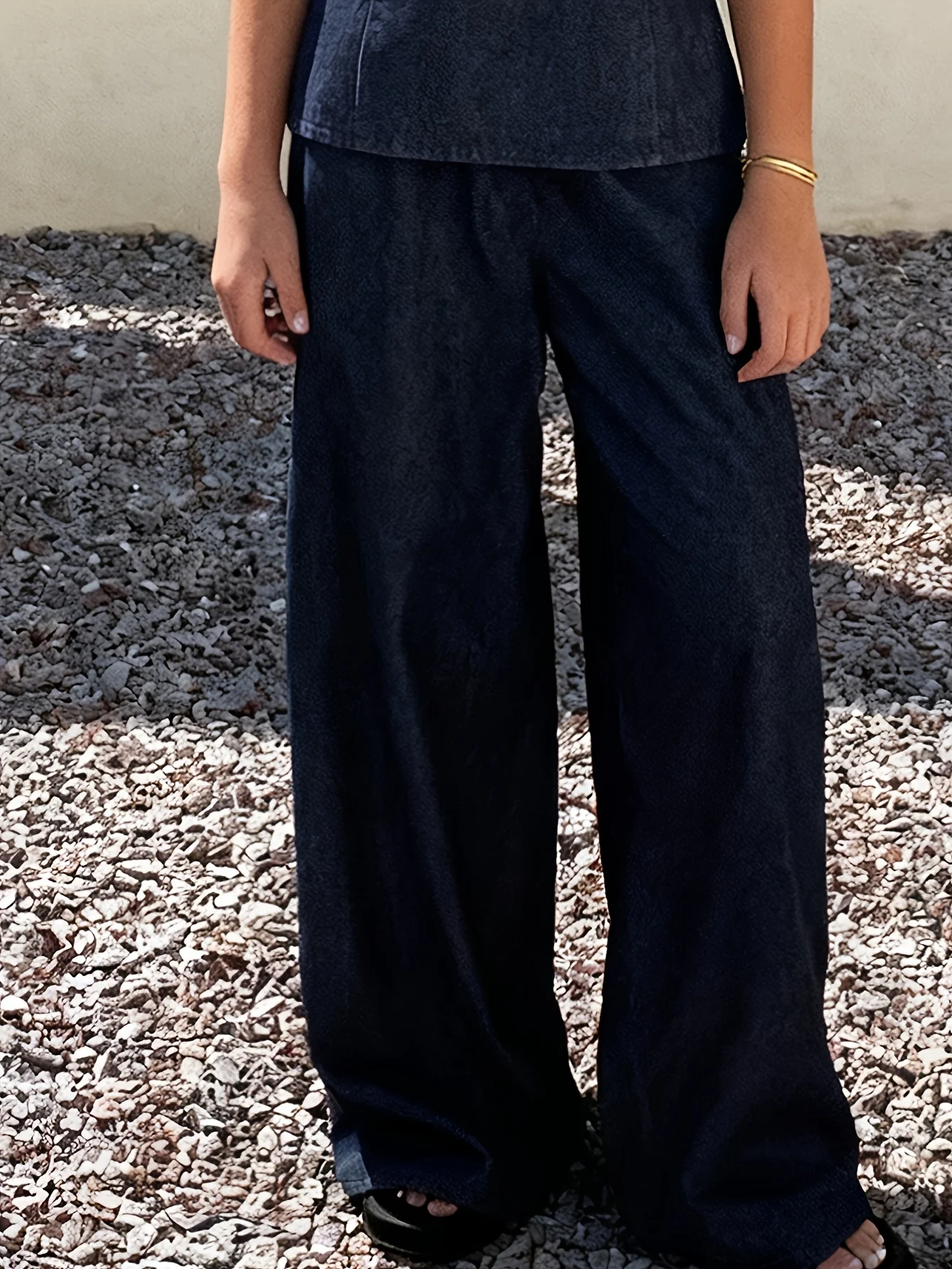 Detail 4 of Teen Girls Jeans 2-Piece Set Solid Spring Summer Stretch by LUNORIANA