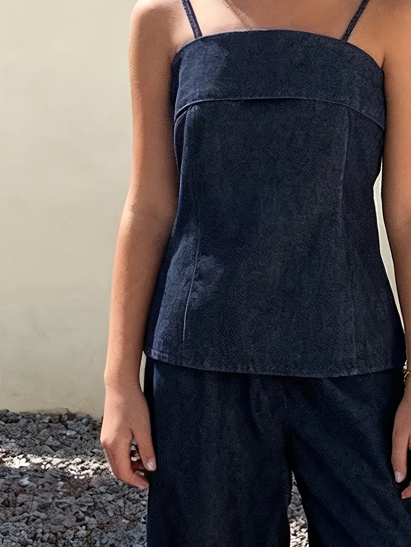 Detail 3 of Teen Girls Jeans 2-Piece Set Solid Spring Summer Stretch by LUNORIANA
