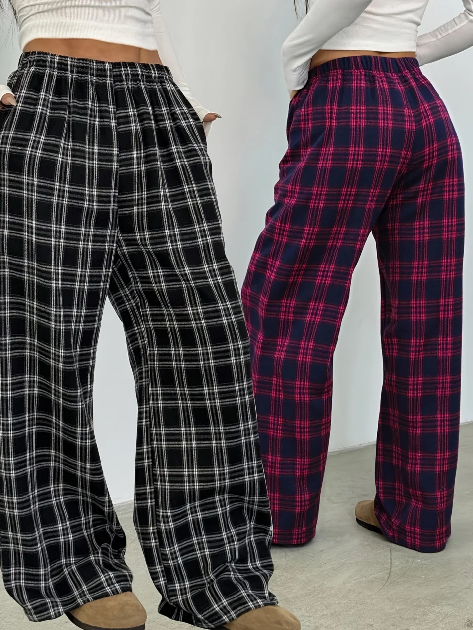 Teen Girls Streetwear Loose Fit Loose Pants 2-Piece Set Christmas All Season