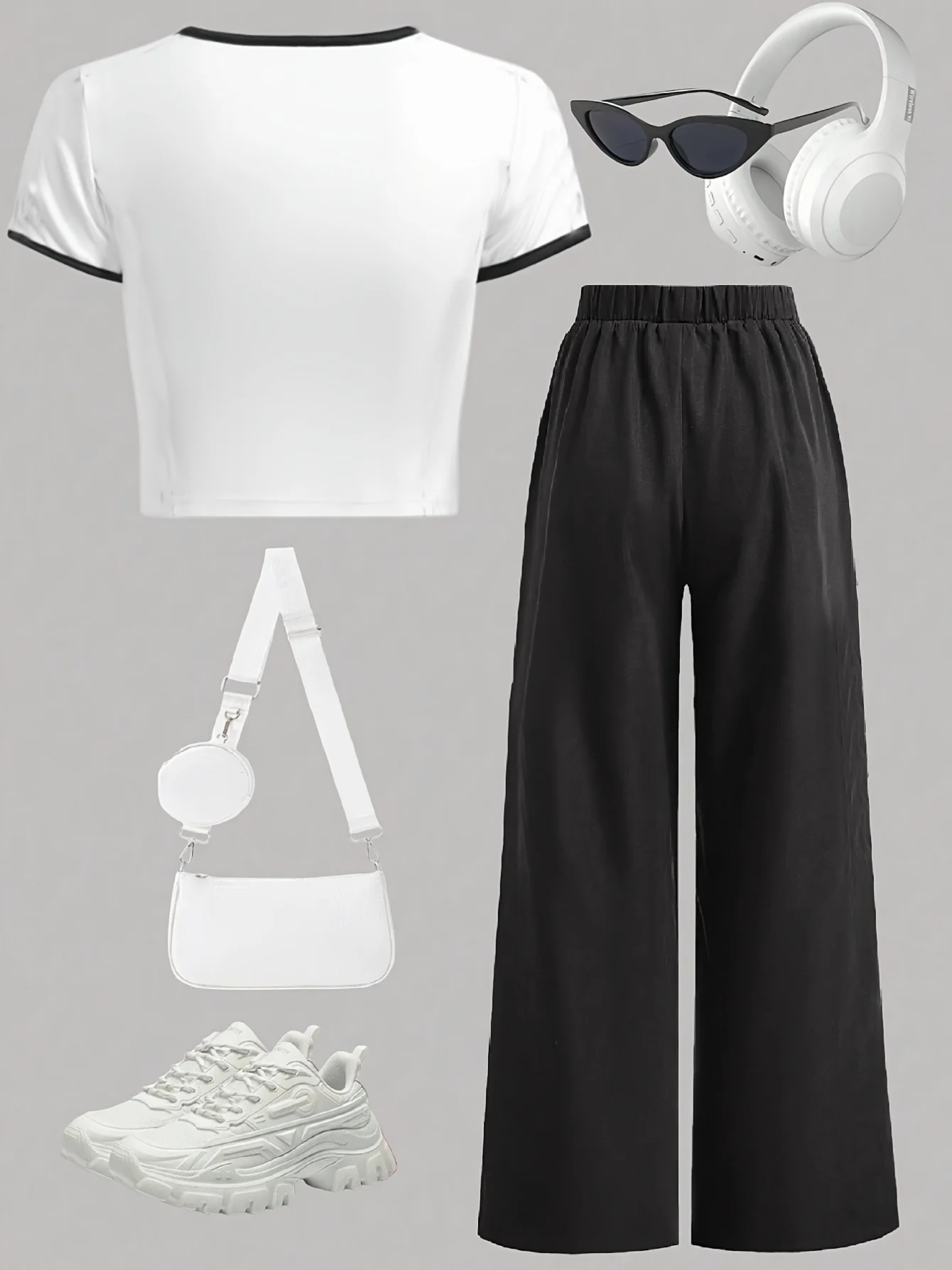 Detail 3 of Girls Y2K Sweatpants 2-Piece Set Christmas Spring Summer Stretch by LUNORIANA