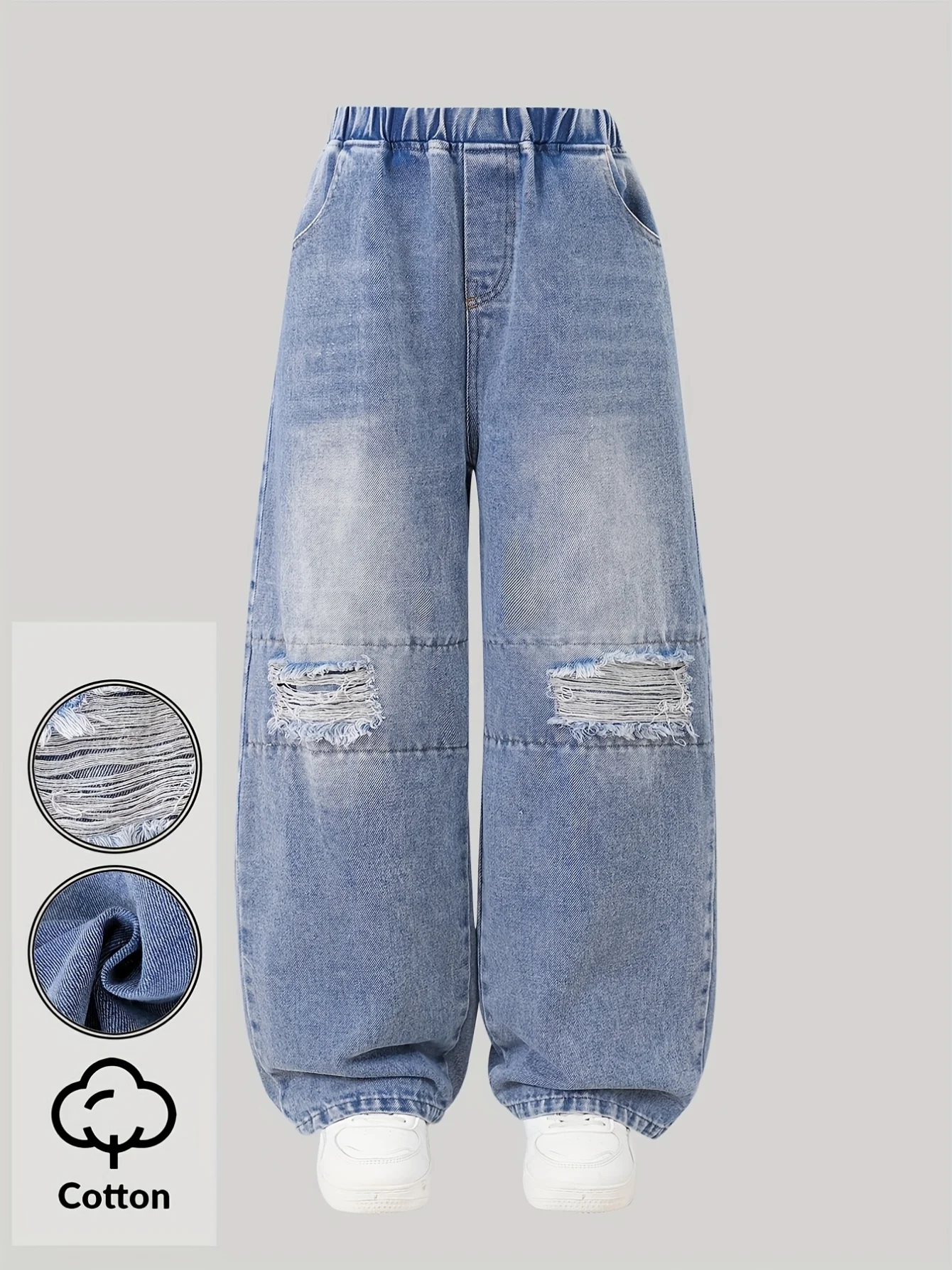 Detail 1 of Girls Jeans Graphic Fall Easy Care by LUNORIANA