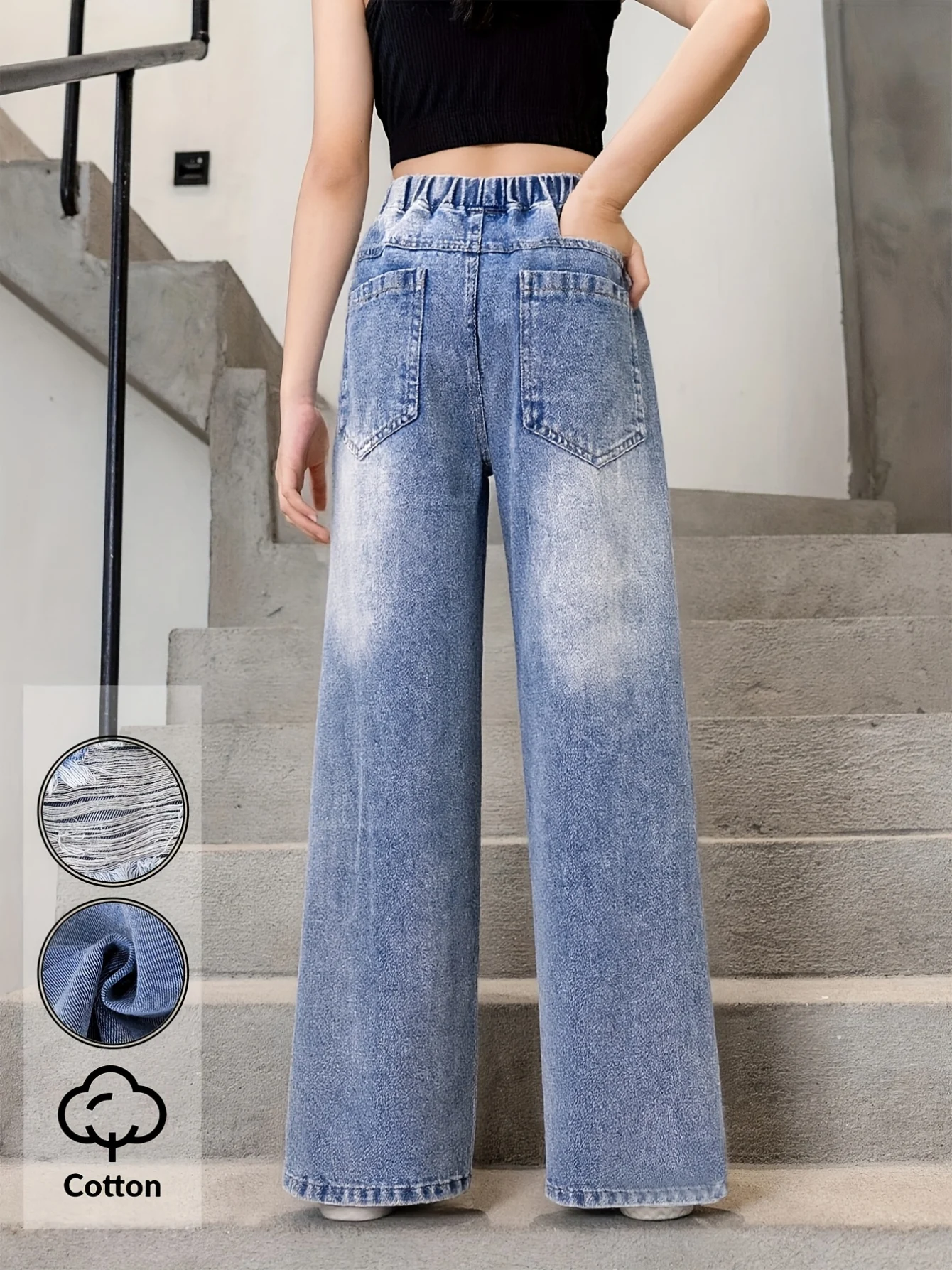 Detail 5 of Girls Jeans Graphic Fall Easy Care by LUNORIANA
