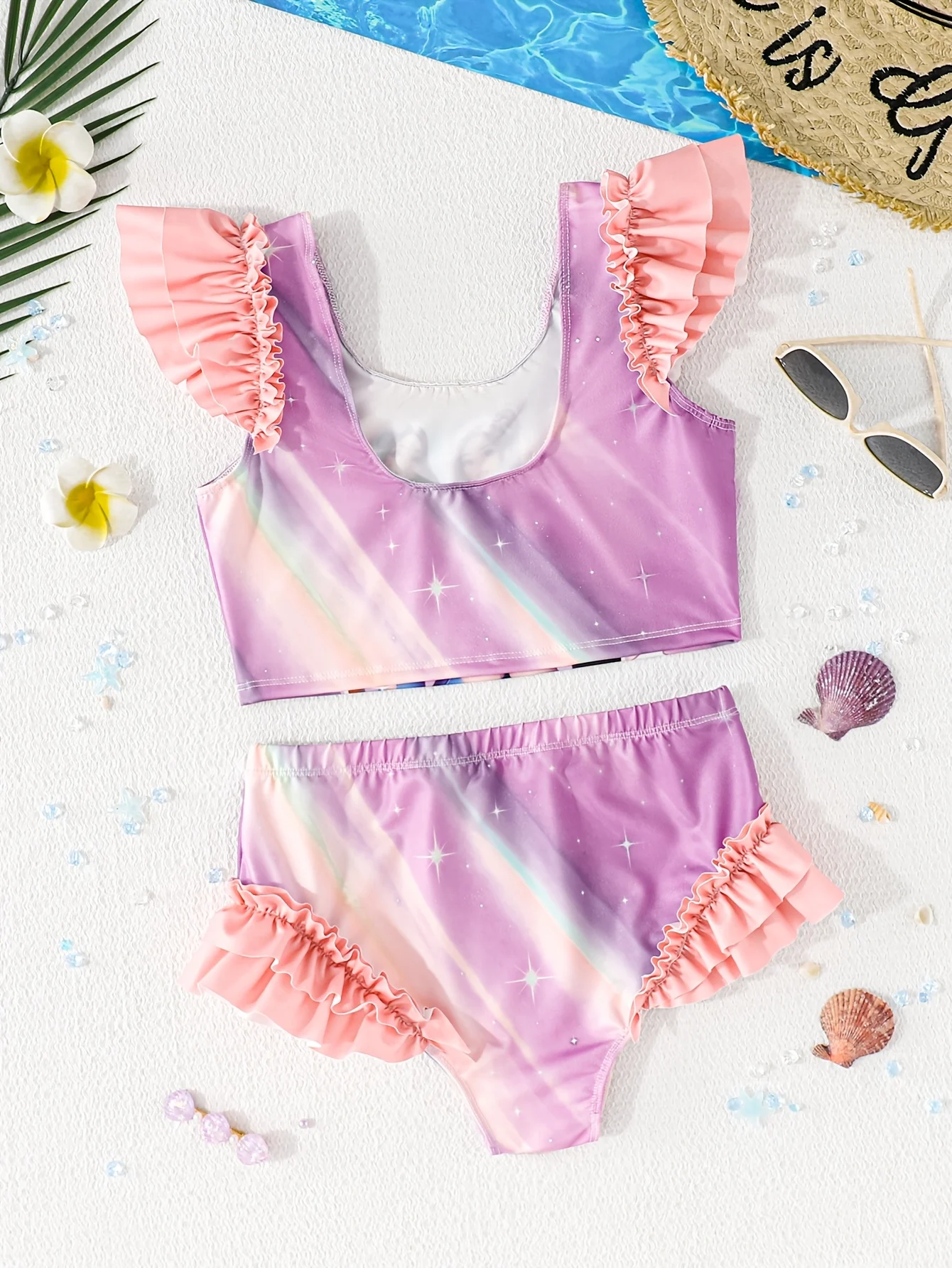 Detail 1 of Girls Pants 2-Piece Set Graphic Spring Summer Easy Care - SPUID 7562424444 by LUNORIANA