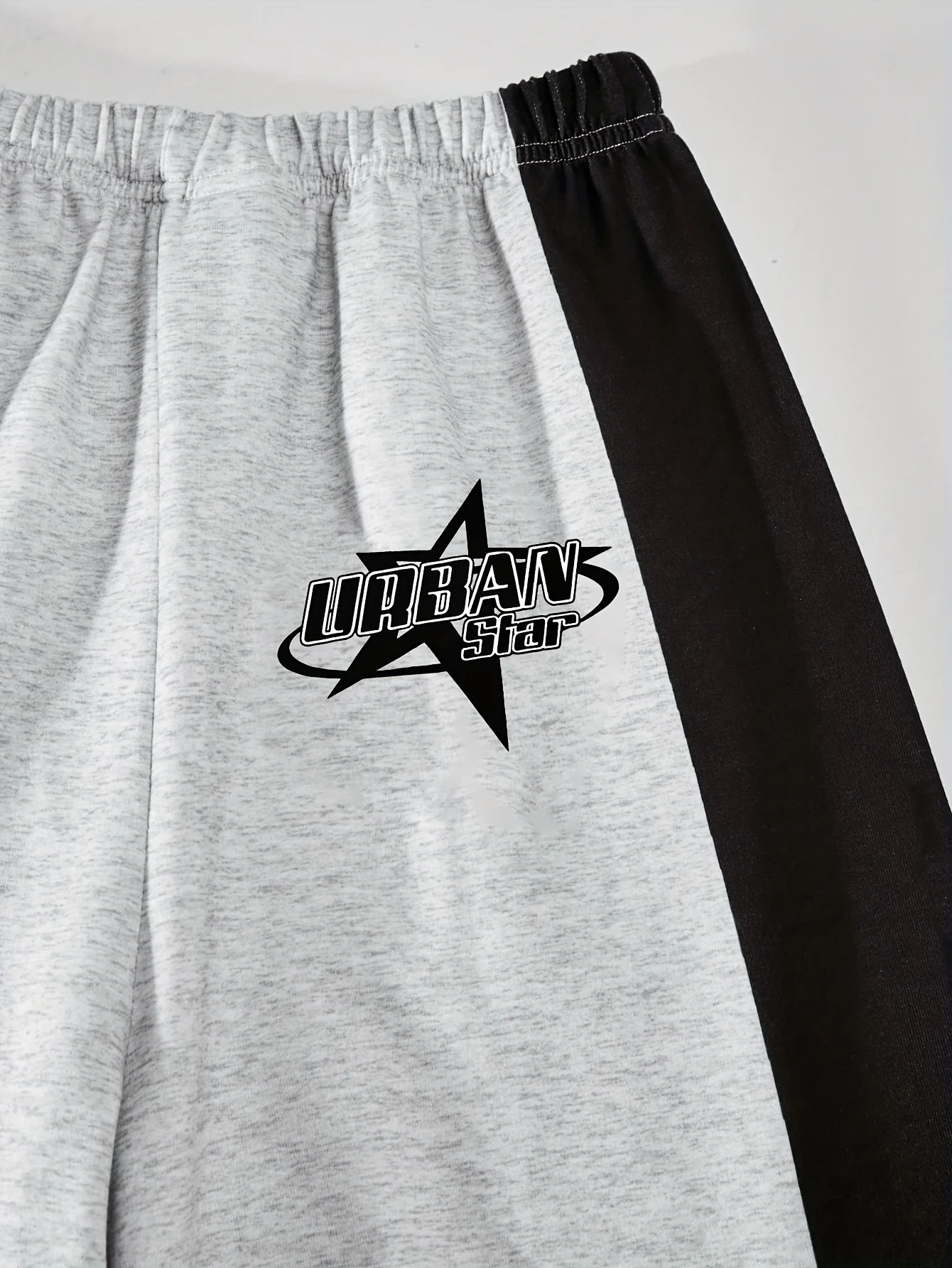 Detail 3 of Girls Star Print Letter Print T-Shirt Wide Leg Pants 2-Piece Set All Season by LUNORIANA