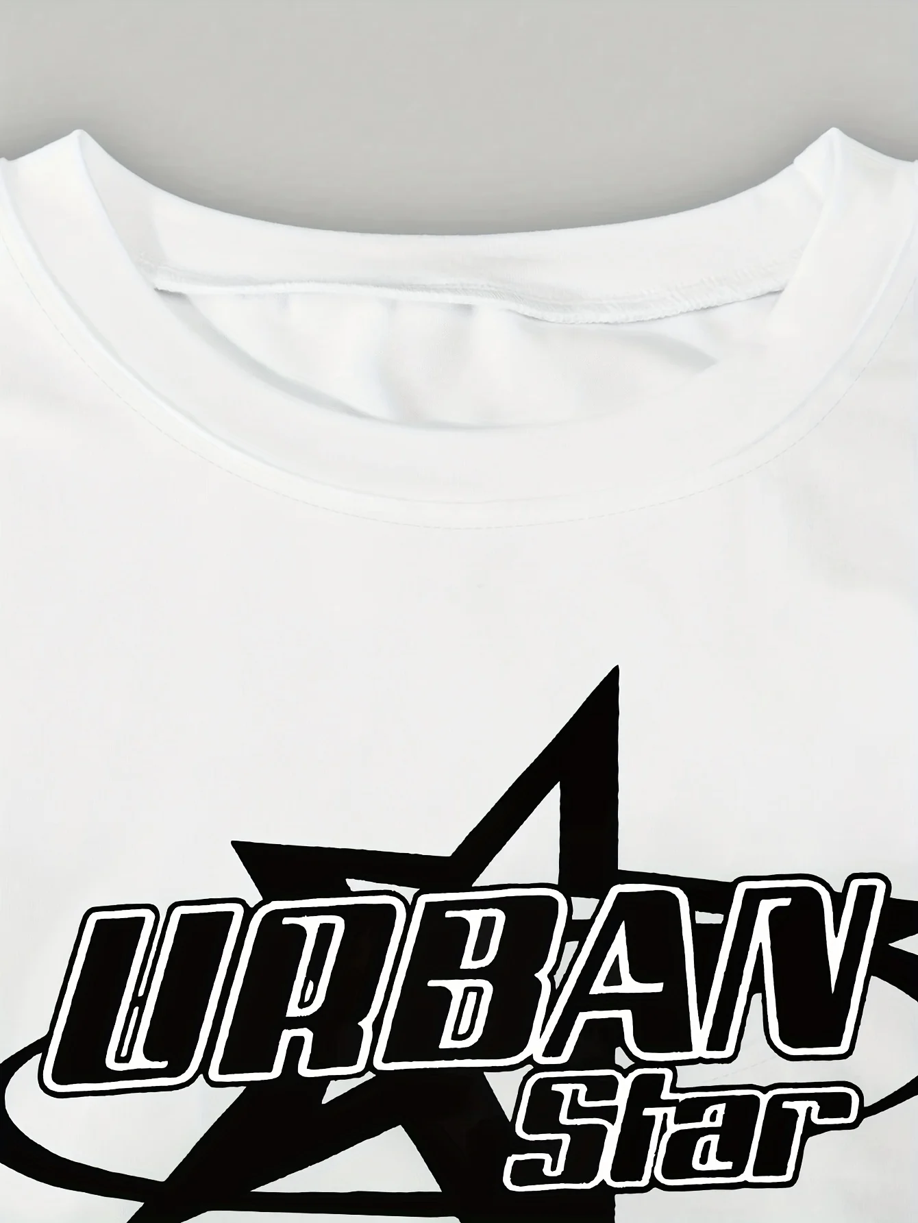 Detail 5 of Girls Star Print Letter Print T-Shirt Wide Leg Pants 2-Piece Set All Season by LUNORIANA