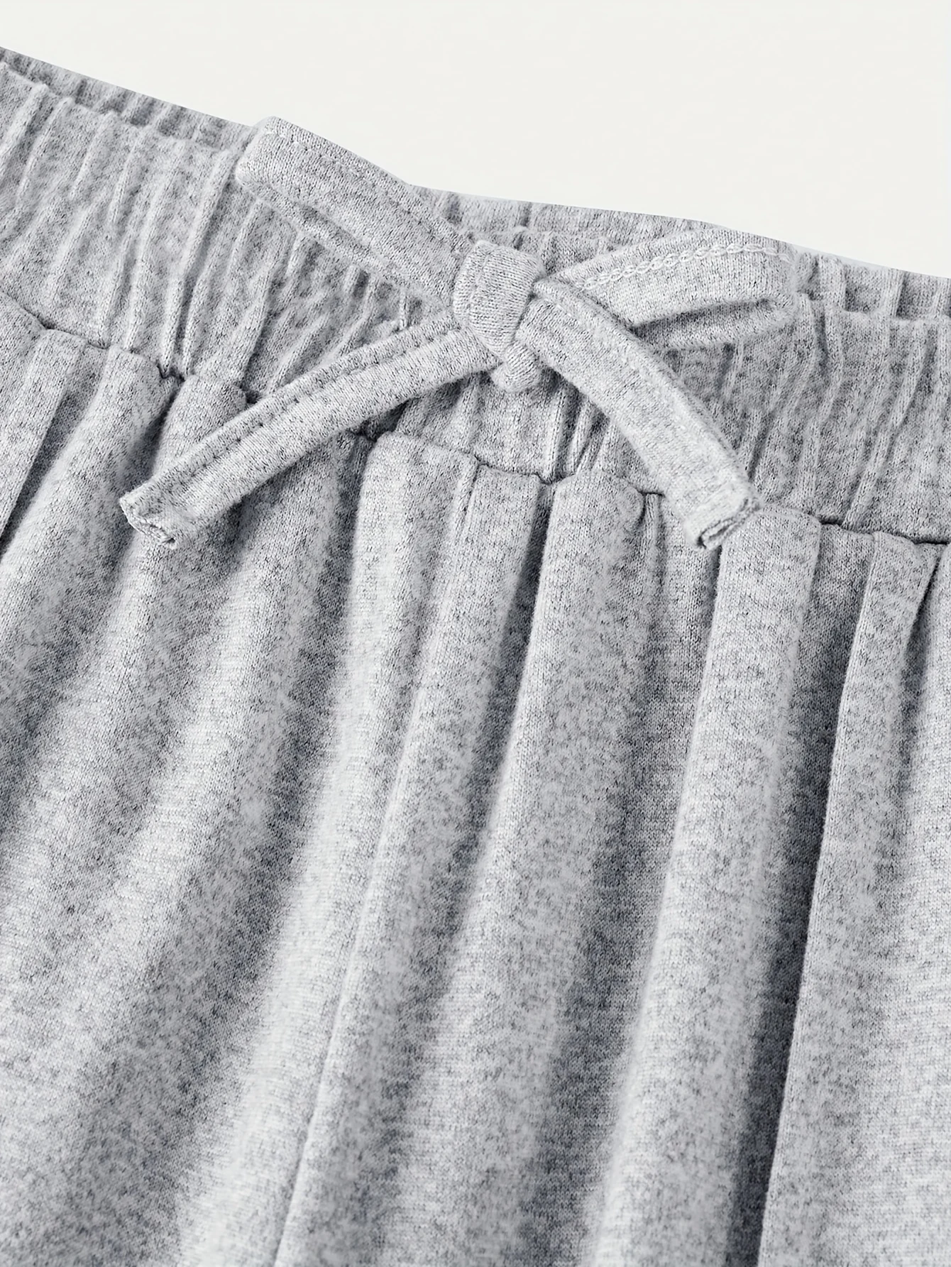 Detail 5 of Girls Solid Button T-Shirt Straight Pants 2-Piece Set Spring Summer by LUNORIANA