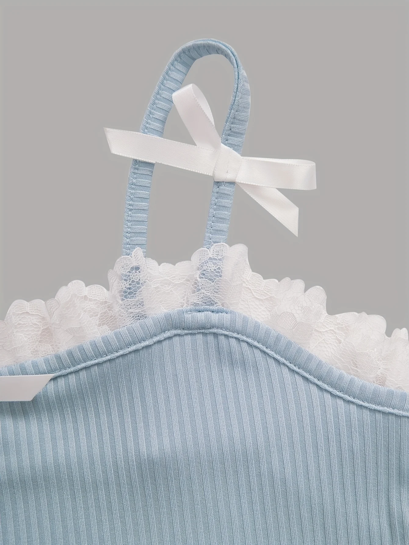 Detail 5 of Girls Bow Ruffle Cami Tops Summer by LUNORIANA