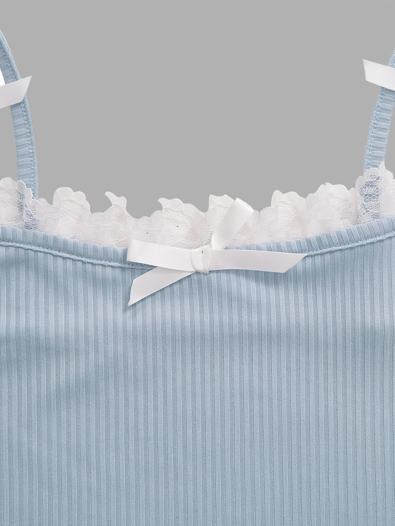 Detail 3 of Girls Bow Ruffle Cami Tops Summer by LUNORIANA