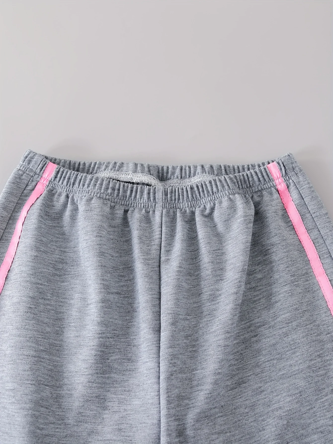 Detail 3 of Girls Bow Solid Sweatshirt Wide Leg Pants 2-Piece Set Fall - SPUID 8452964609 by LUNORIANA