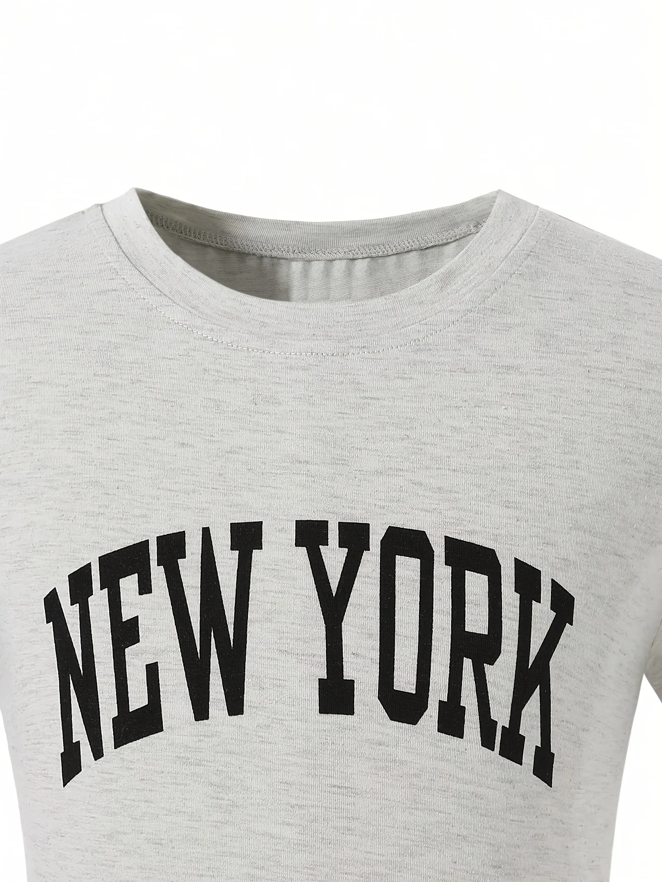 Detail 4 of Girls Letter Print Warm Jacket T-Shirt Flare Pants 3-Piece Set Fall Winter by LUNORIANA