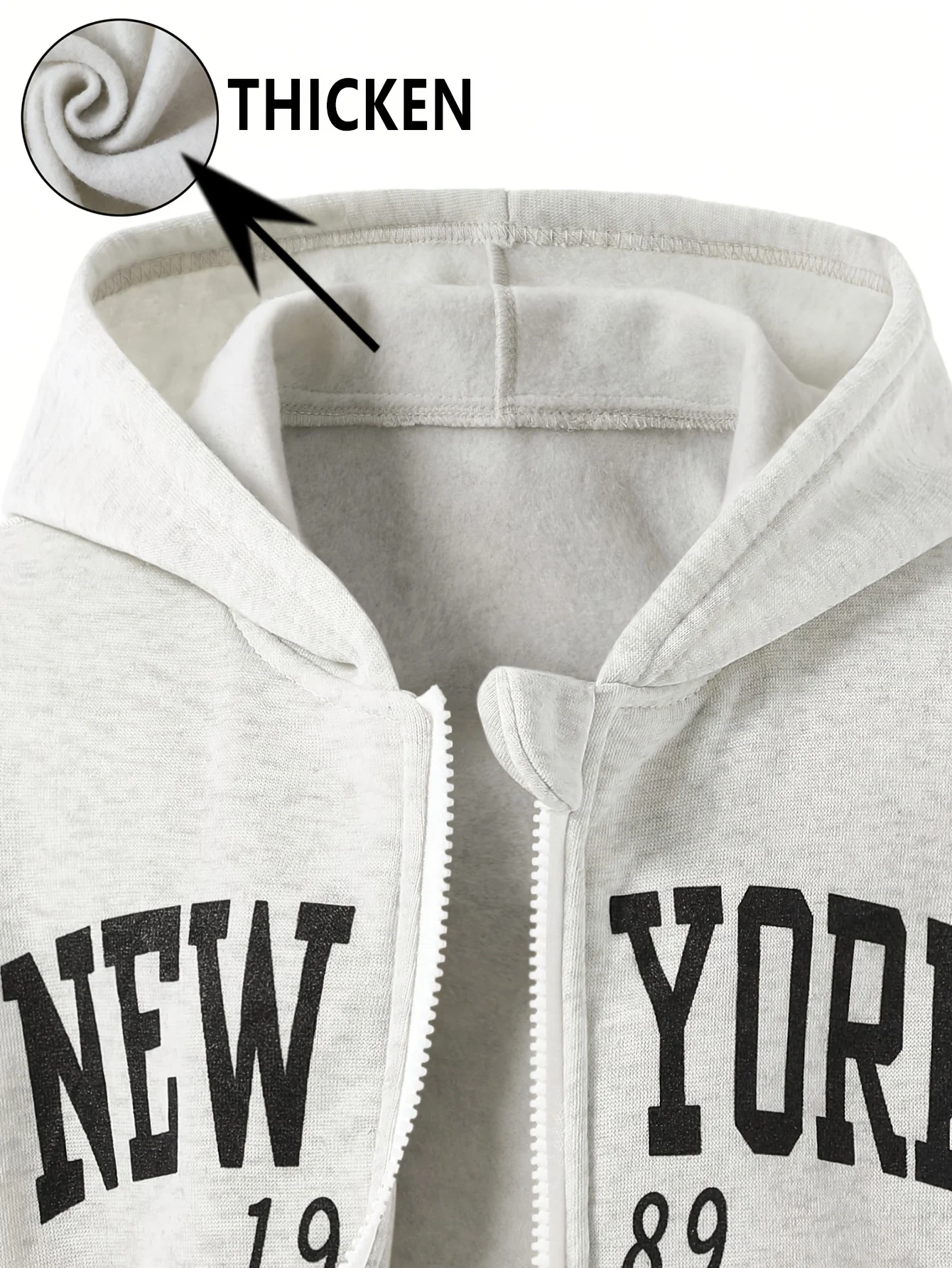 Detail 2 of Girls Letter Print Warm Jacket T-Shirt Flare Pants 3-Piece Set Fall Winter by LUNORIANA