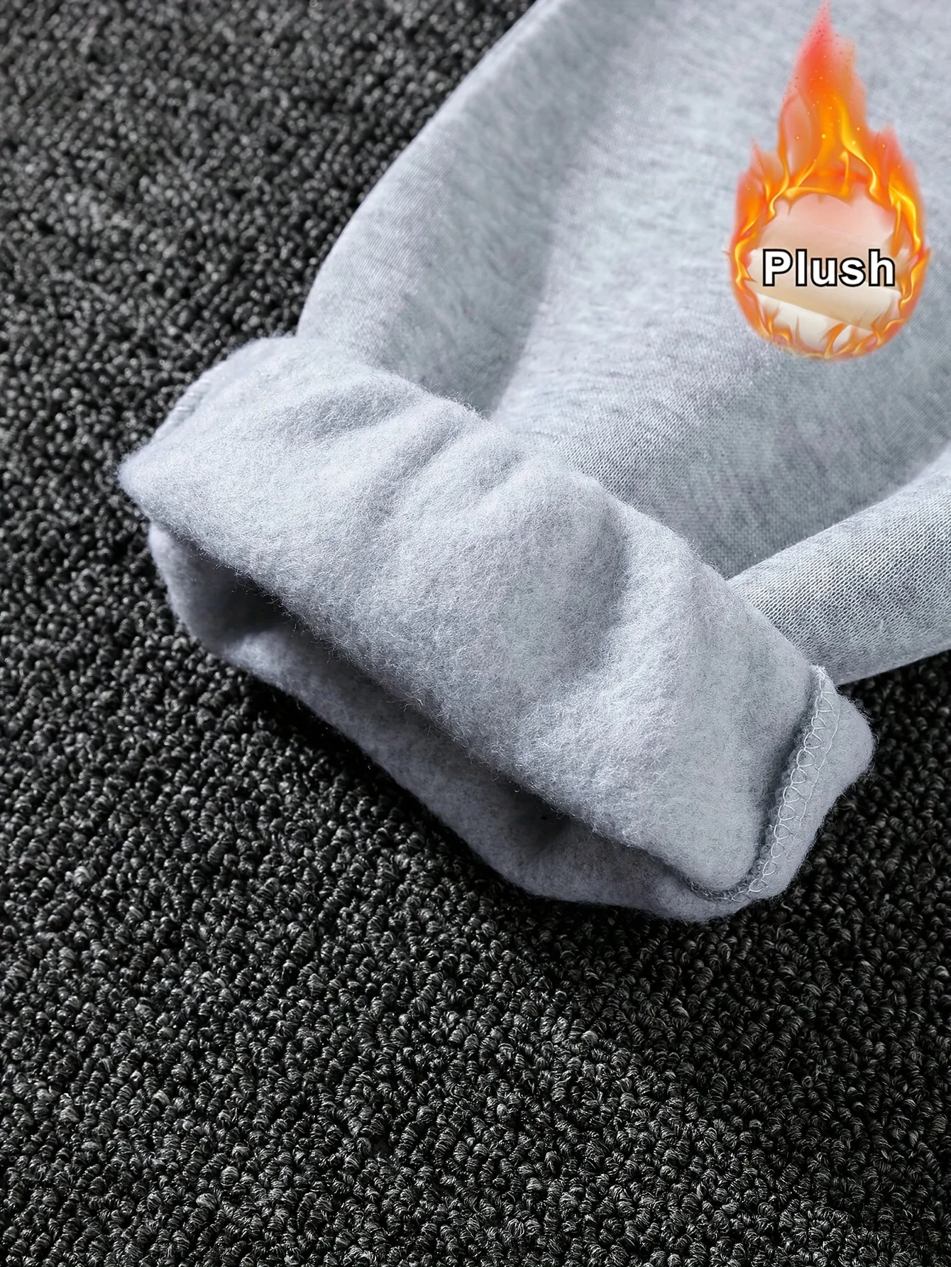 Detail 3 of Girls Letter Print Fleece Sweatpants Fall Winter - SPUID 996963527 by LUNORIANA
