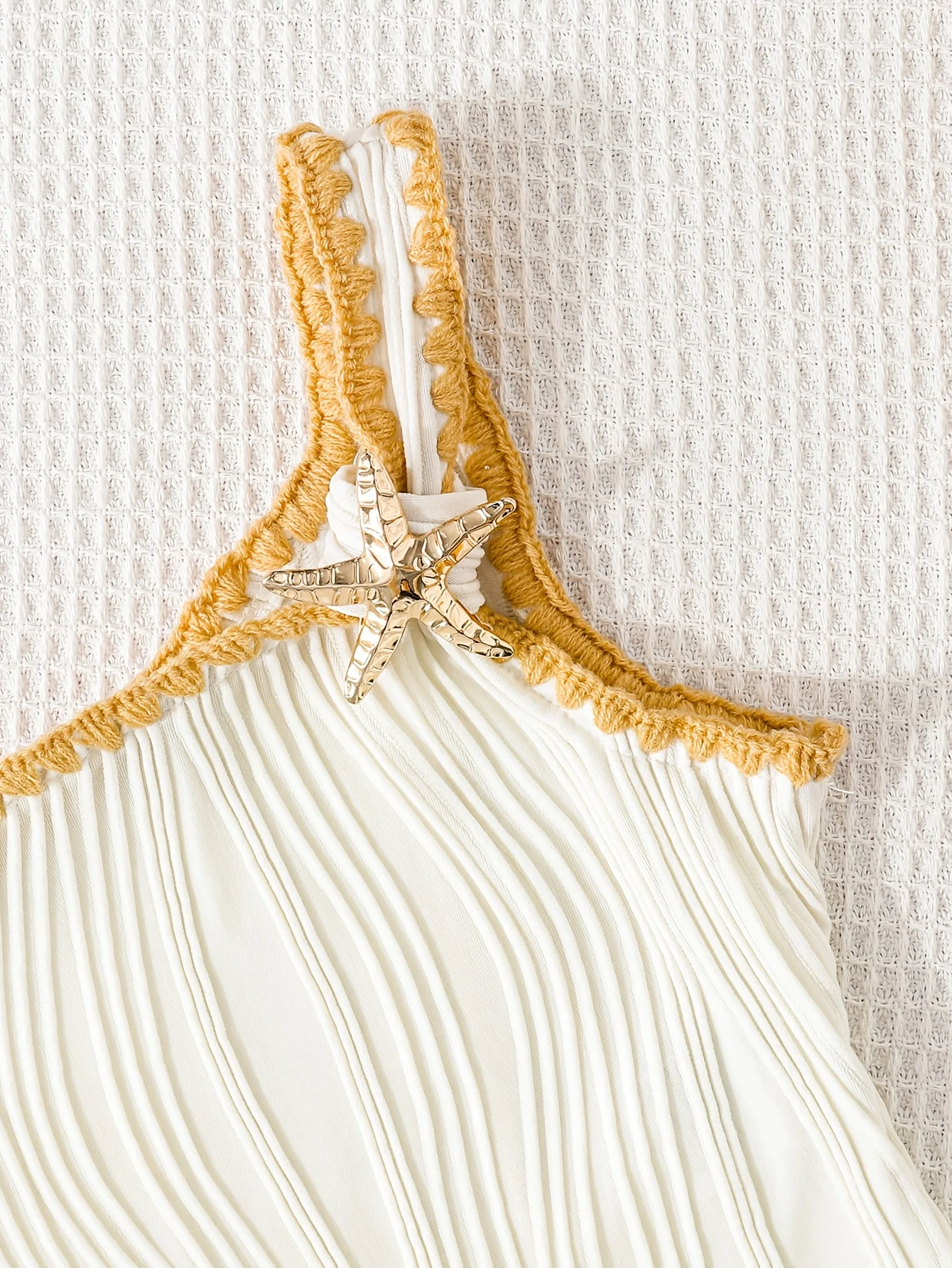 Detail 2 of Girls Boho Shell Detail Swimsuit Summer by LUNORIANA