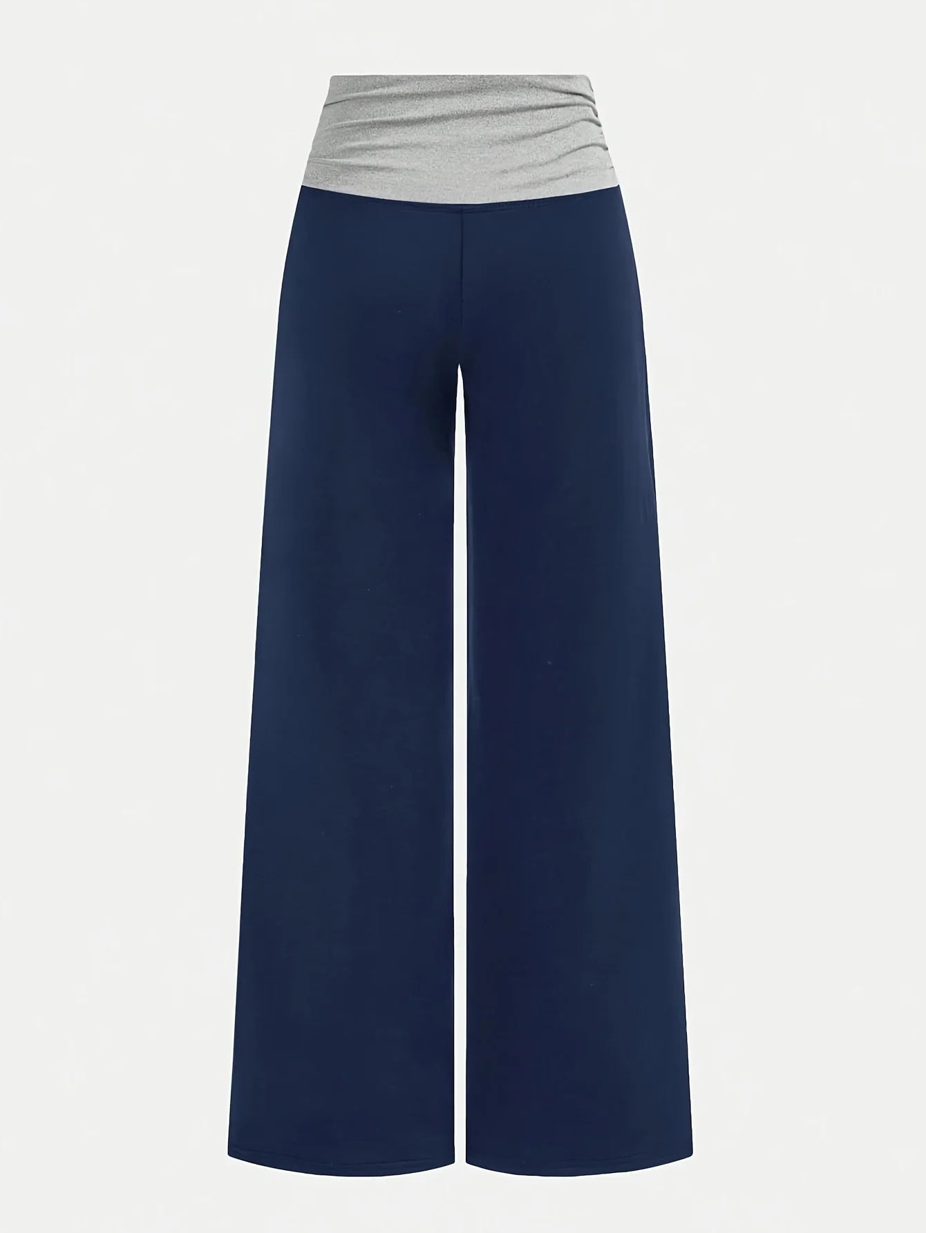 Detail 2 of Girls Contrast Waist Streetwear Wide Leg Sweatpants Spring Summer - SPUID 3019029337 by LUNORIANA