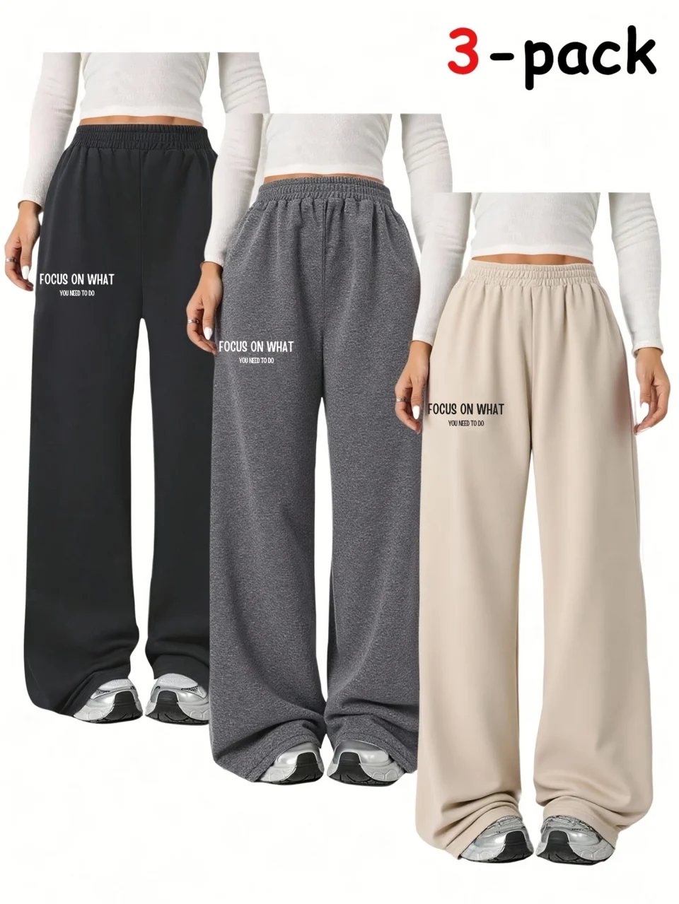 Girls Letter Print Streetwear Sweatpants Spring Summer