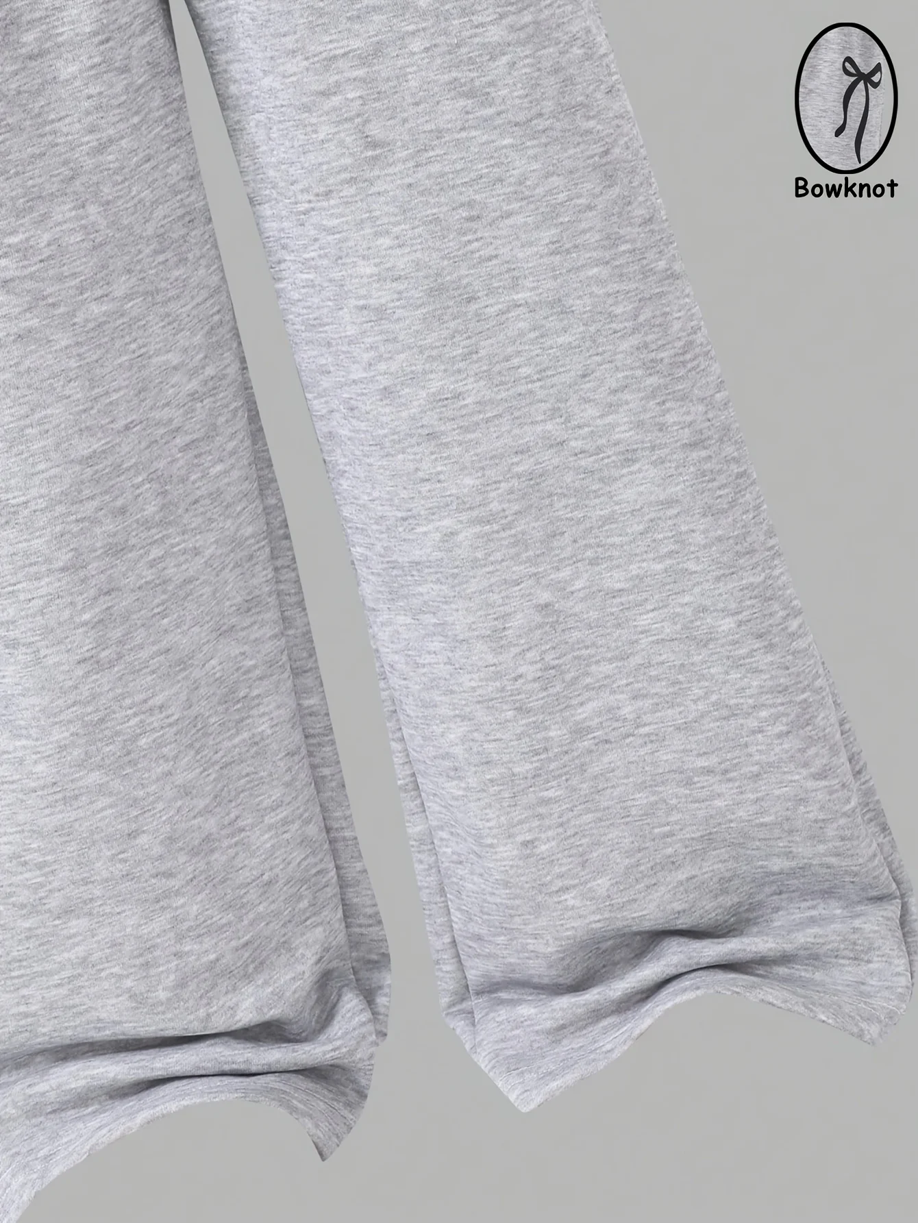 Detail 3 of Girls Bow Print Contrast Waist Sweatpants Spring Summer by LUNORIANA