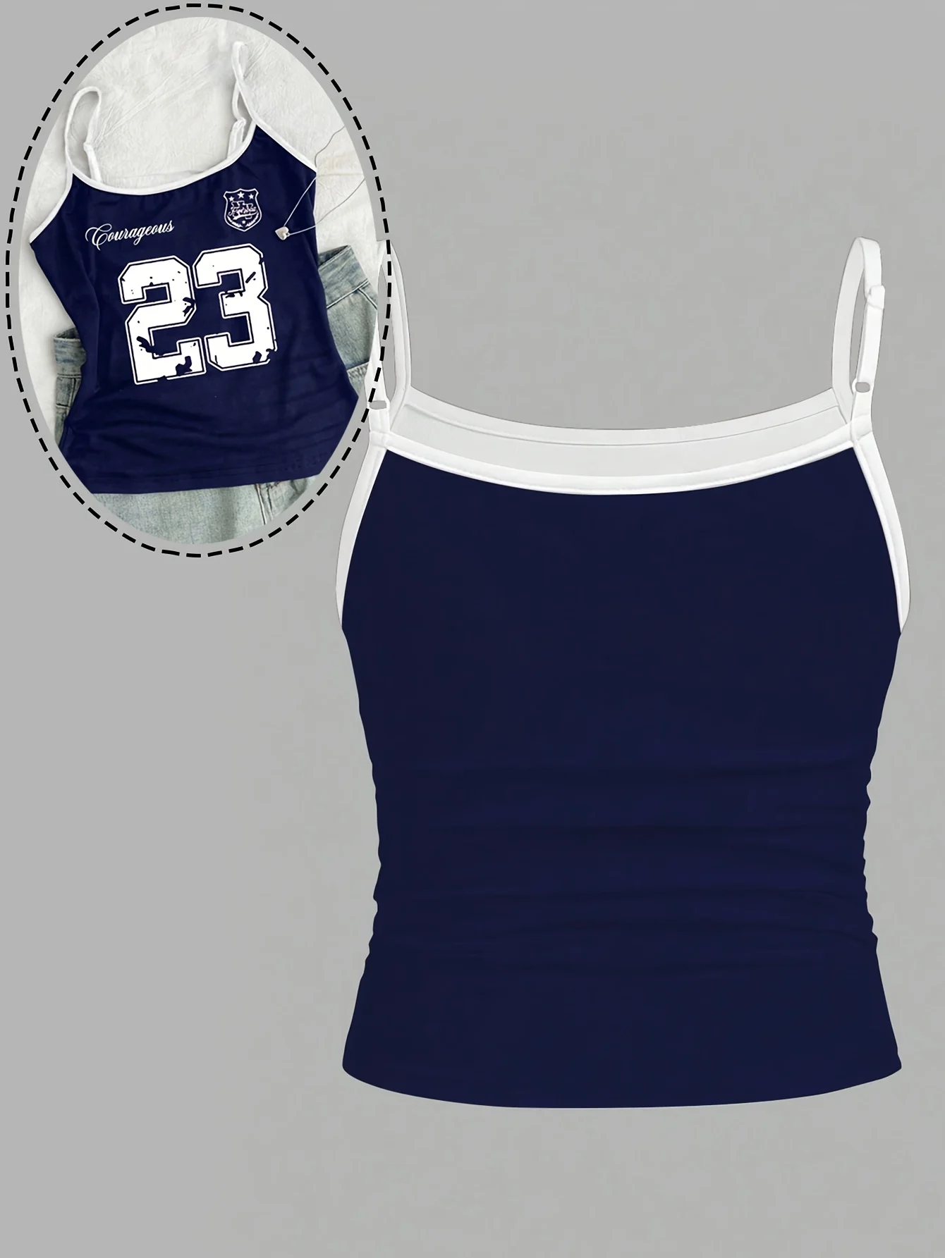 Detail 2 of Girls Number Graphic Sporty Cami Top Summer by LUNORIANA