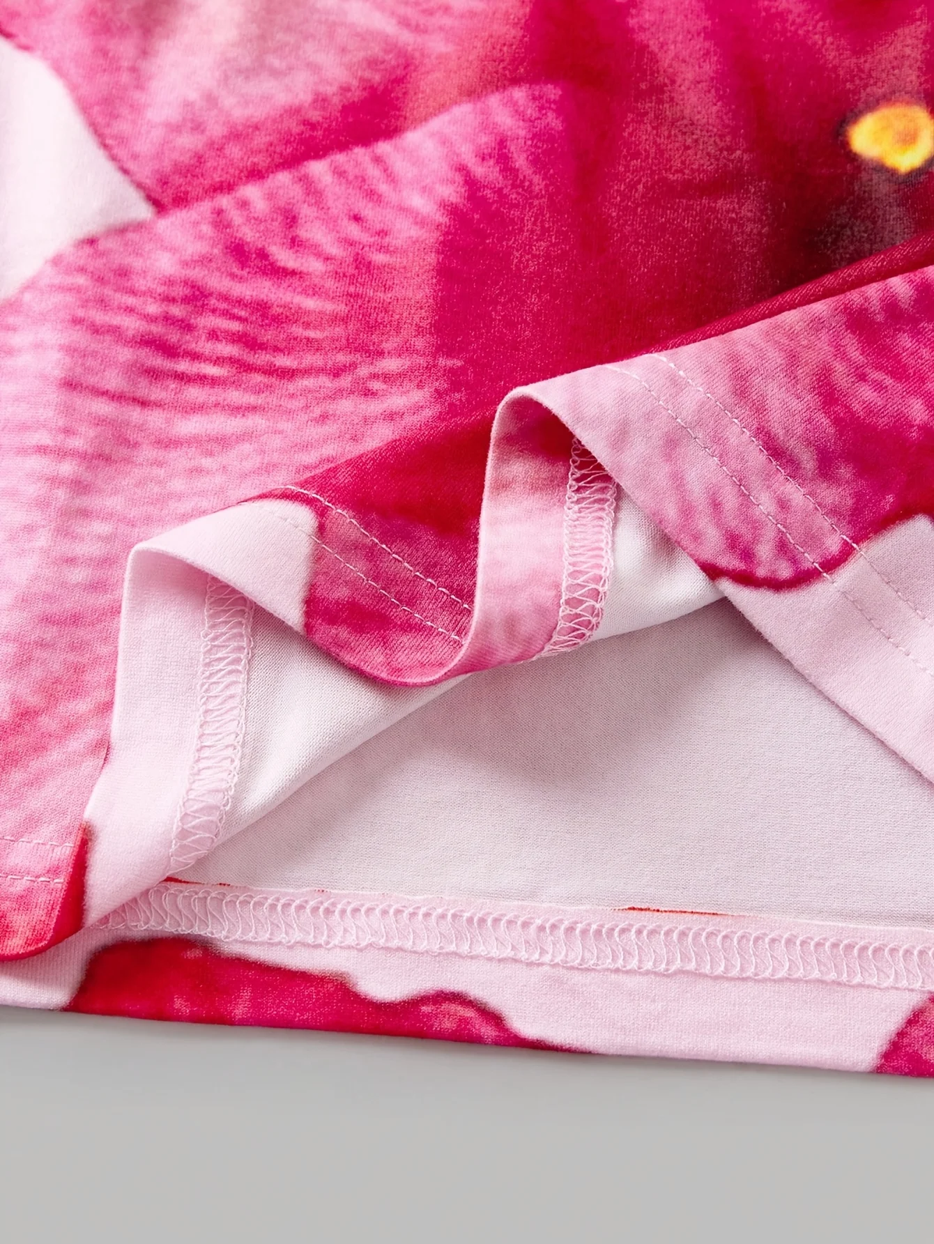 Detail 4 of Girls Floral Vacation Style Floral Cami Dress Summer by LUNORIANA