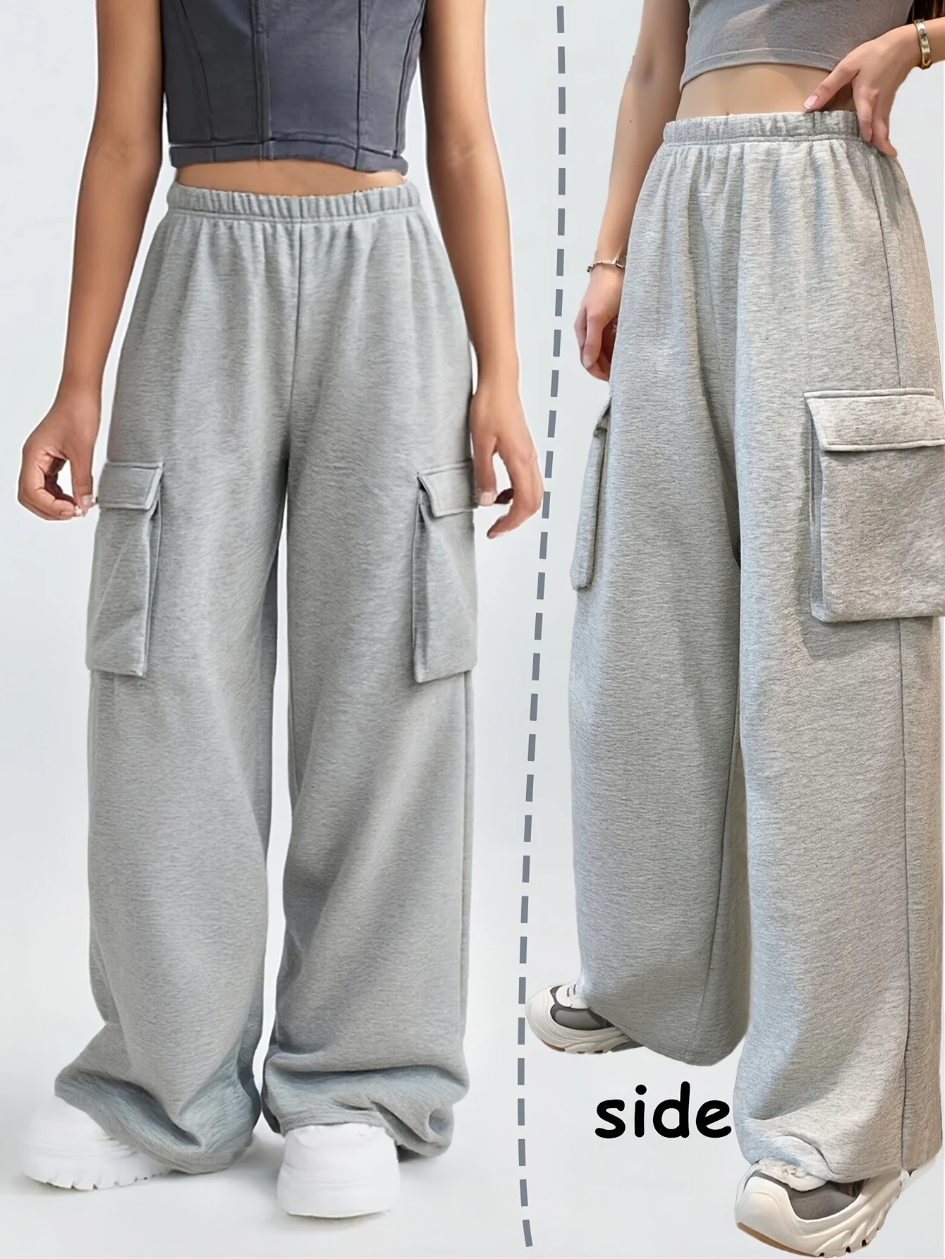 Girls Solid Streetwear Sweatpants Spring Summer
