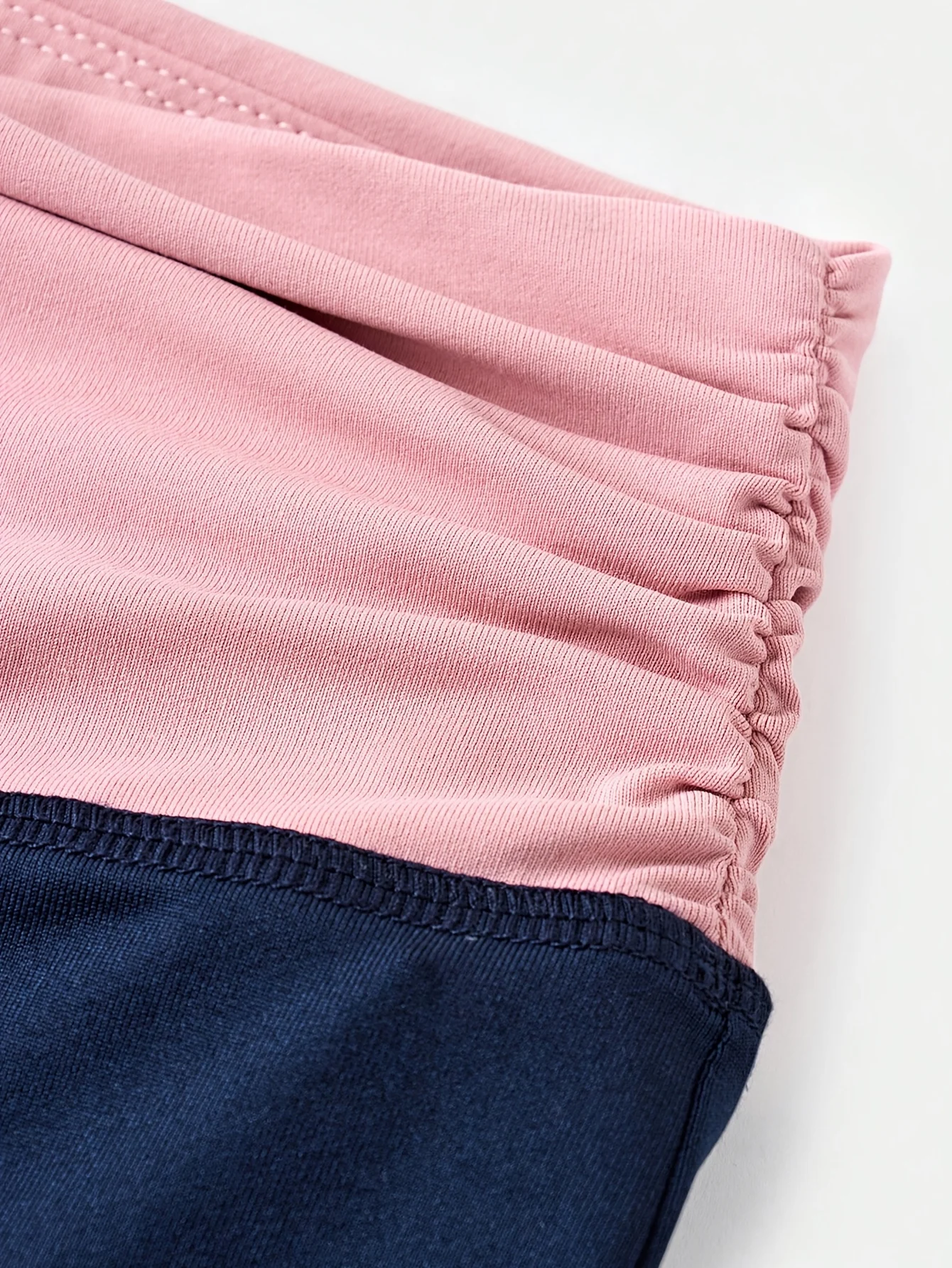 Detail 3 of Girls Contrast Waist Streetwear Wide Leg Sweatpants Spring Summer - SPUID 7552106074 by LUNORIANA