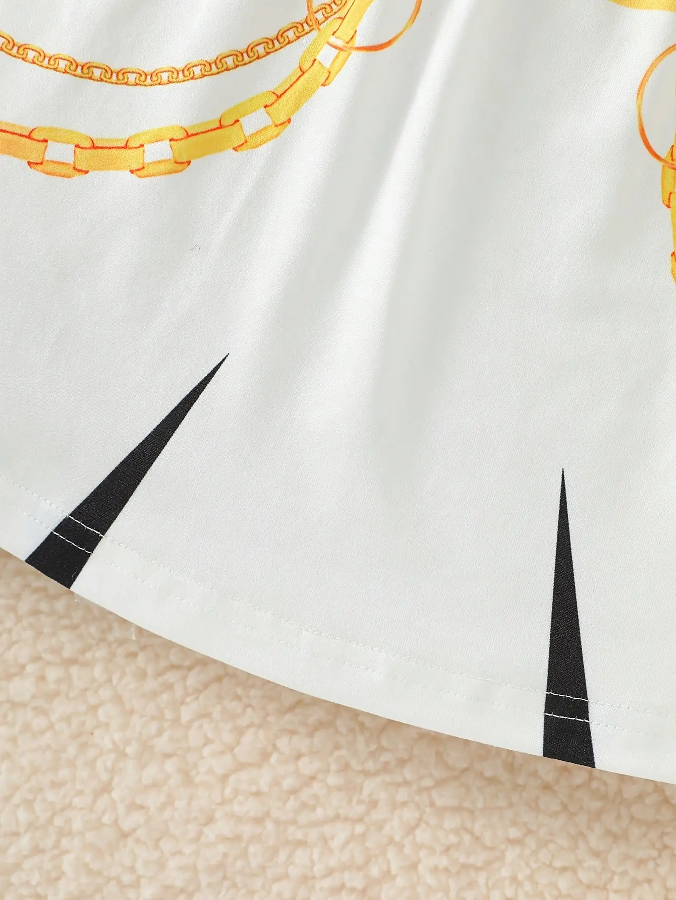 Detail view of Girls Dance Style Crop Top, Vest and Shorts 3-Piece Set by LUNORIANA