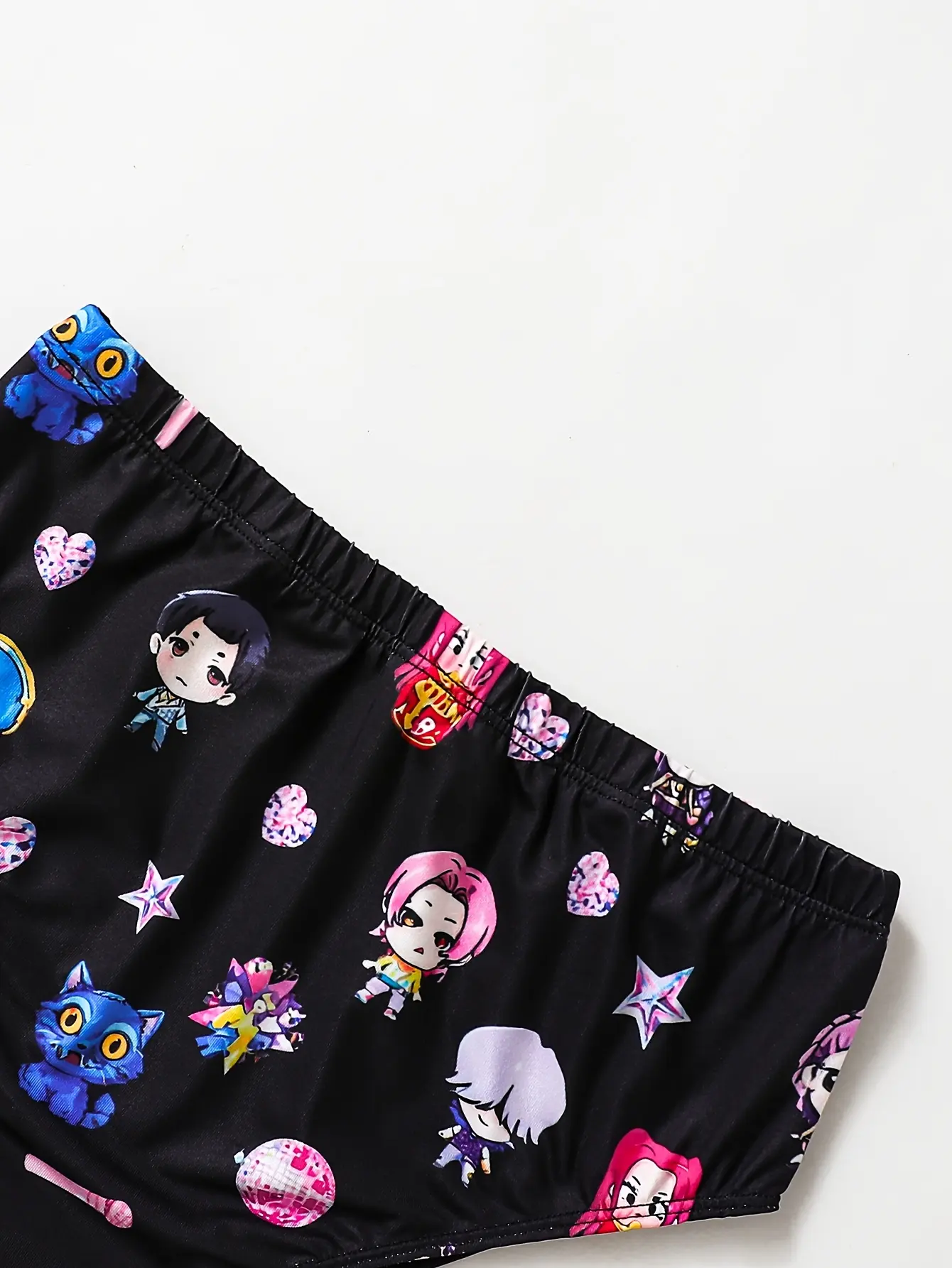 Detail view of Girls Graphic Flutter Sleeve Two-Piece Swimsuit, Stretch Swim Set by LUNORIANA