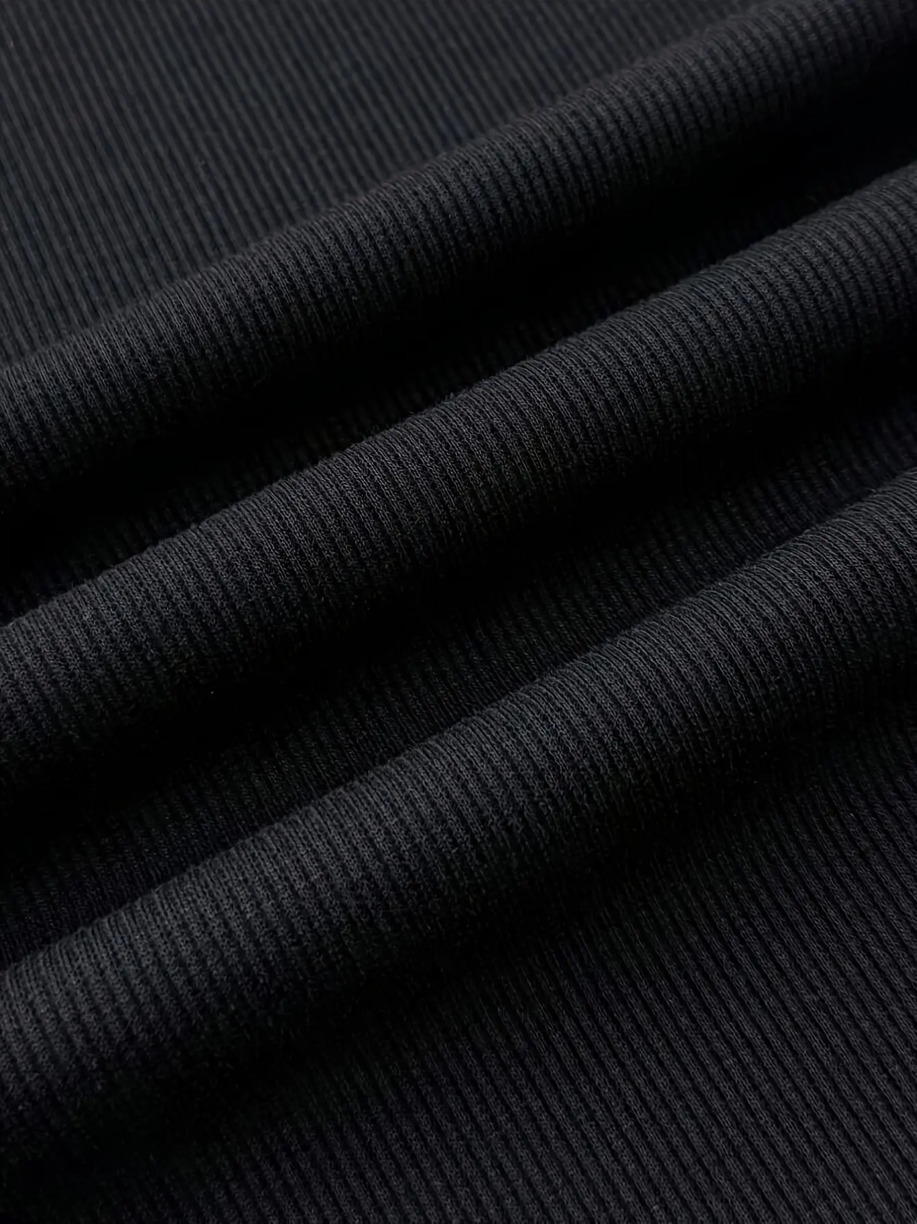 Detail view of Girls Black Polo Collar Dress, Simple Spring Summer Casual Outfit by LUNORIANA