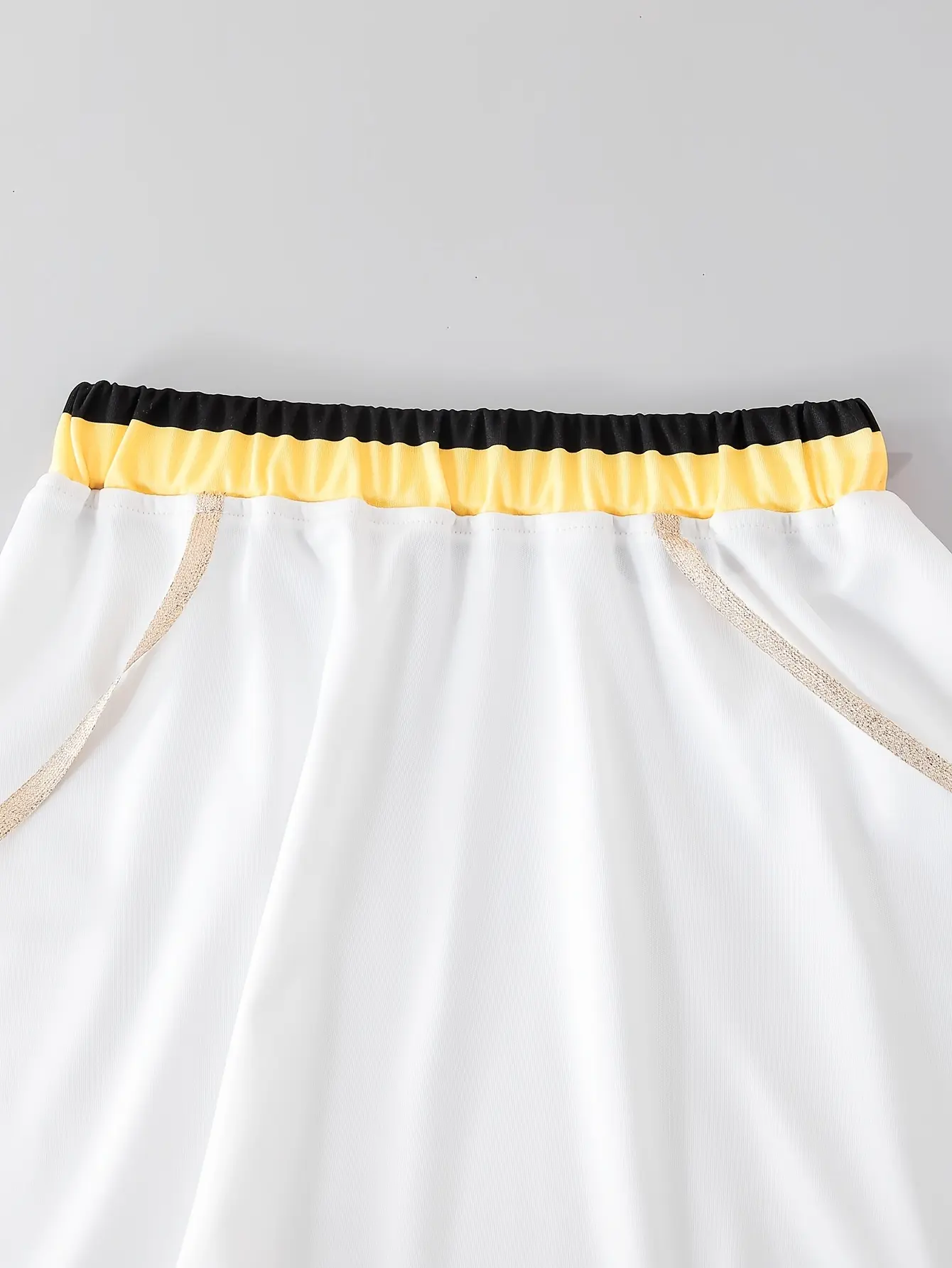 Detail view of Girls Pop Star Crop Top, Vest and Skirt 3-Piece Set by LUNORIANA