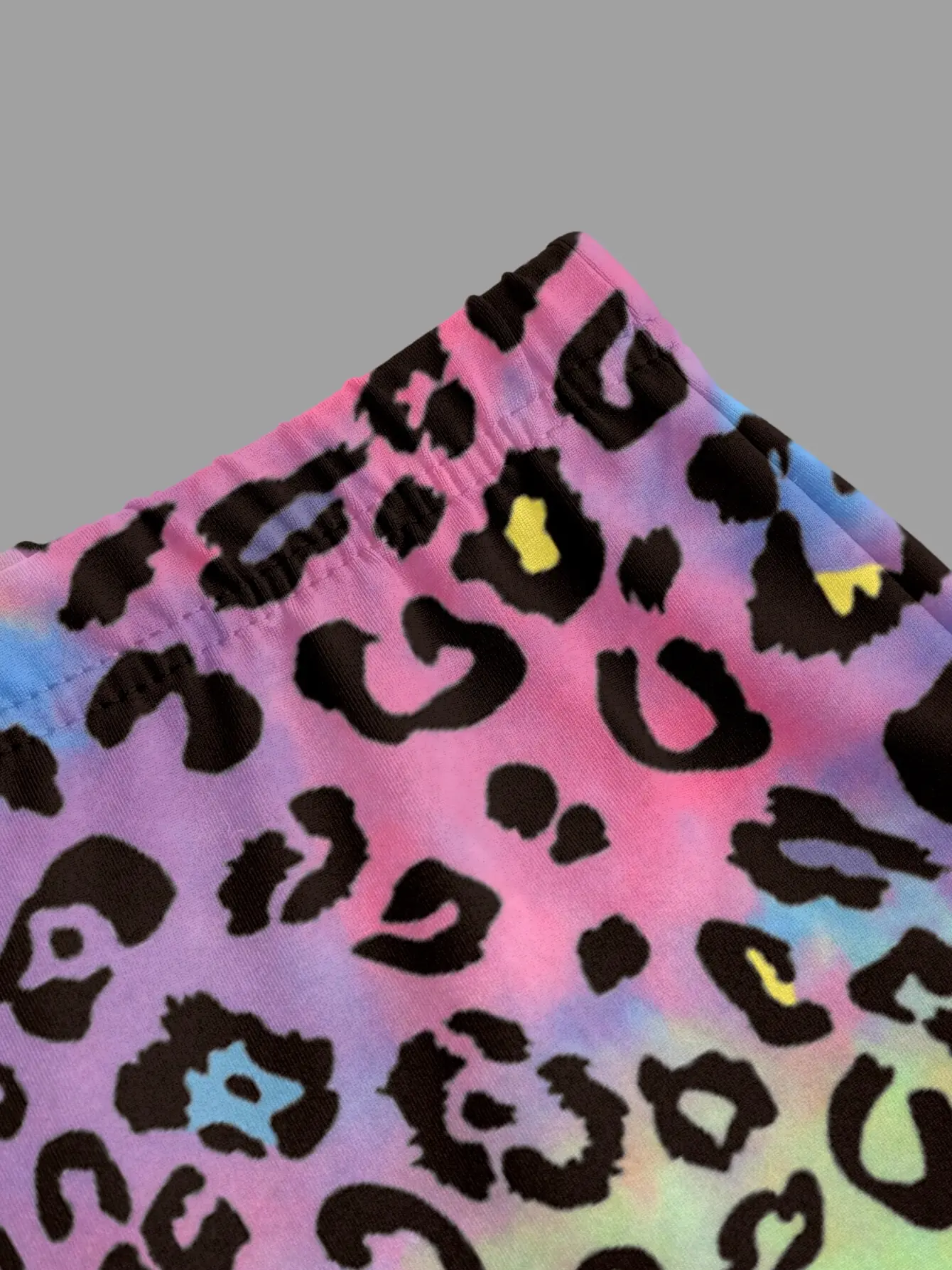 Detail 5 of Girls Classic Leopard Letter Tank and Biker Shorts Set by LUNORIANA