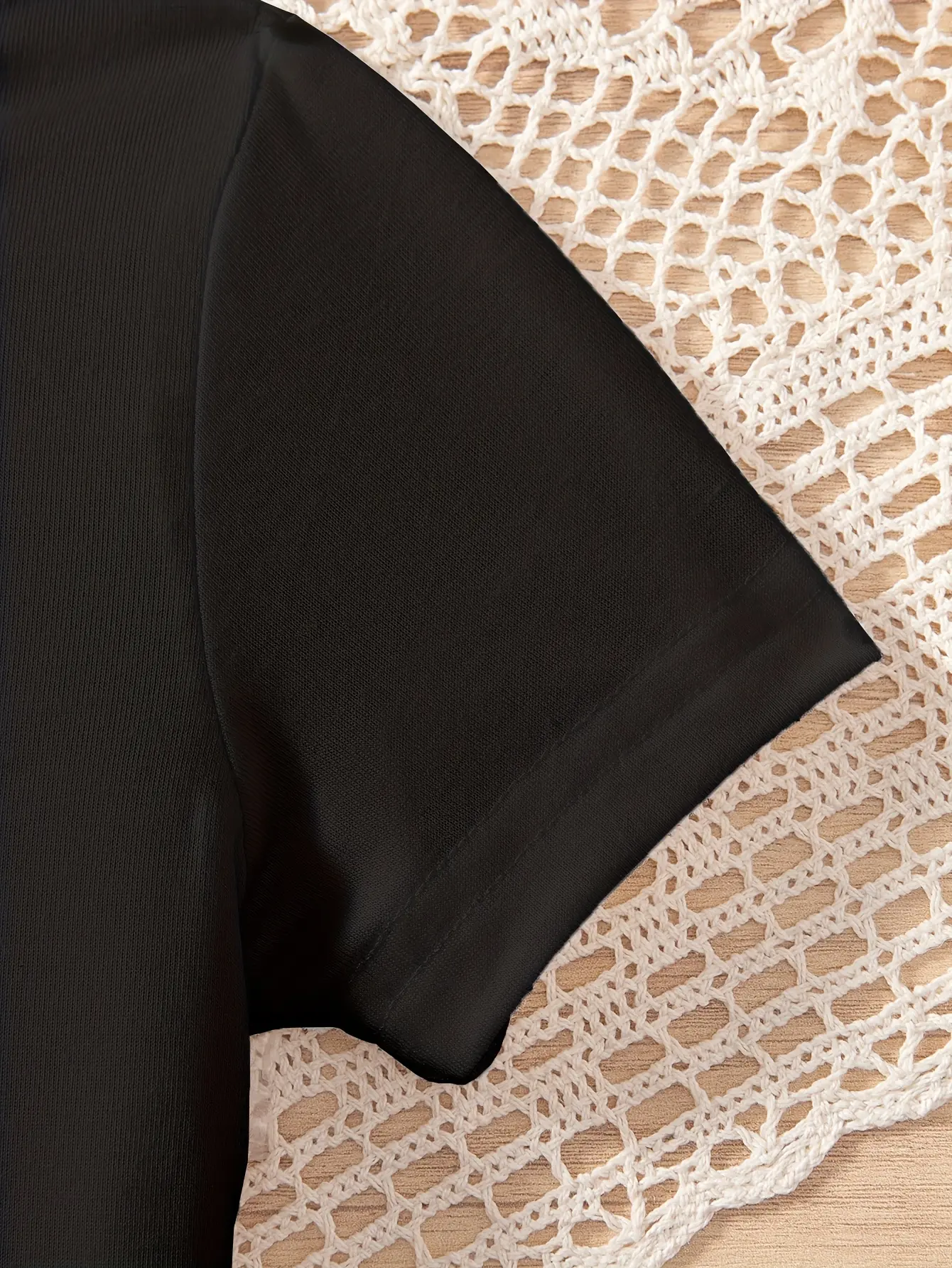 Detail 4 of Girls Bow Print Short Sleeve Top and Bubble Skirt Set by LUNORIANA