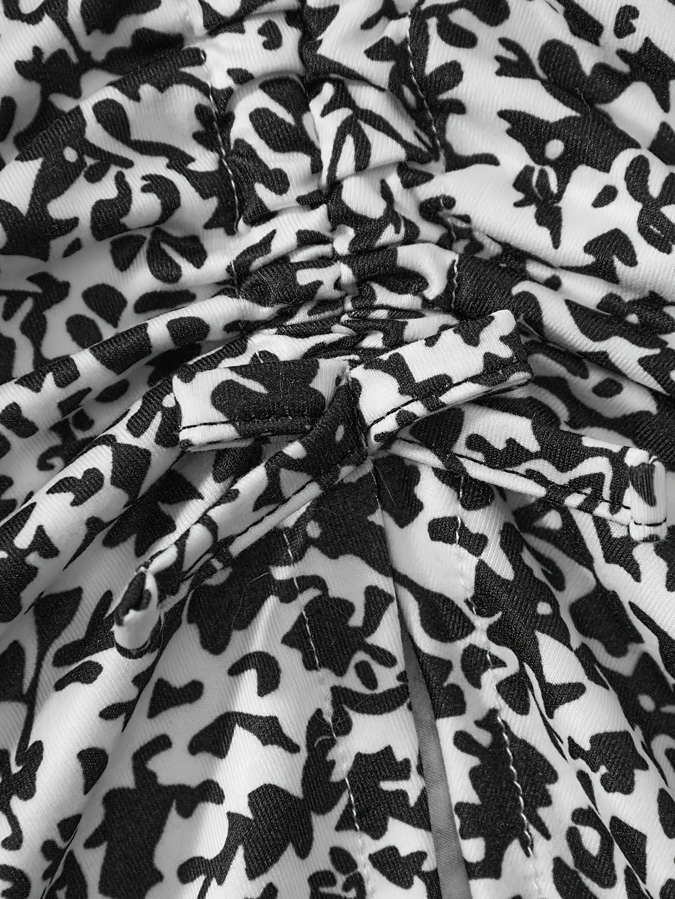 Detail view 6 of Girls Textured Cami Top and Floral Ruched Skirt Set by LUNORIANA