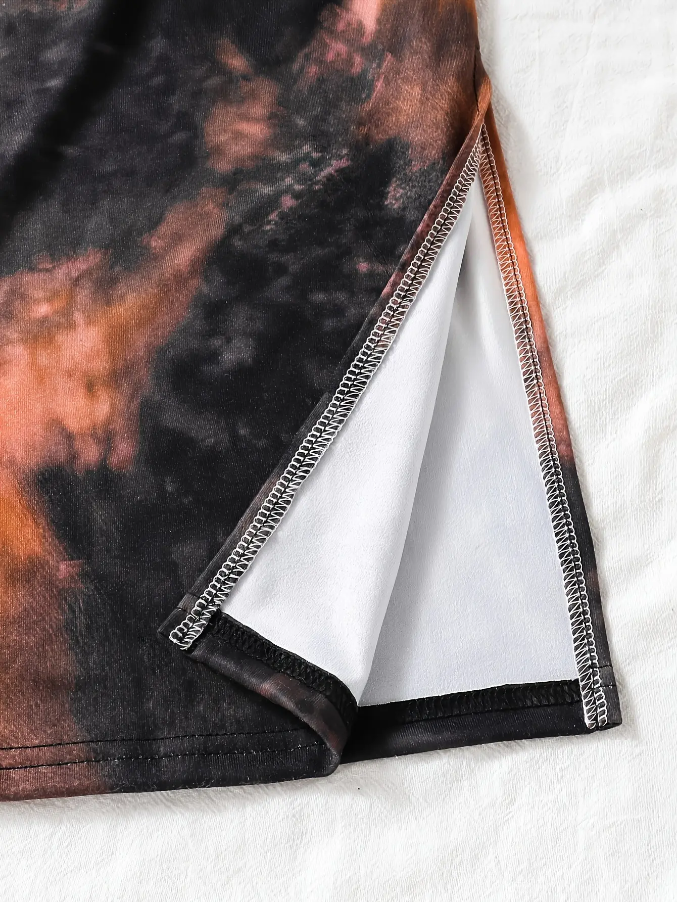 Detail 6 of Girls Tie Dye Split Hem Cami Maxi Dress by LUNORIANA
