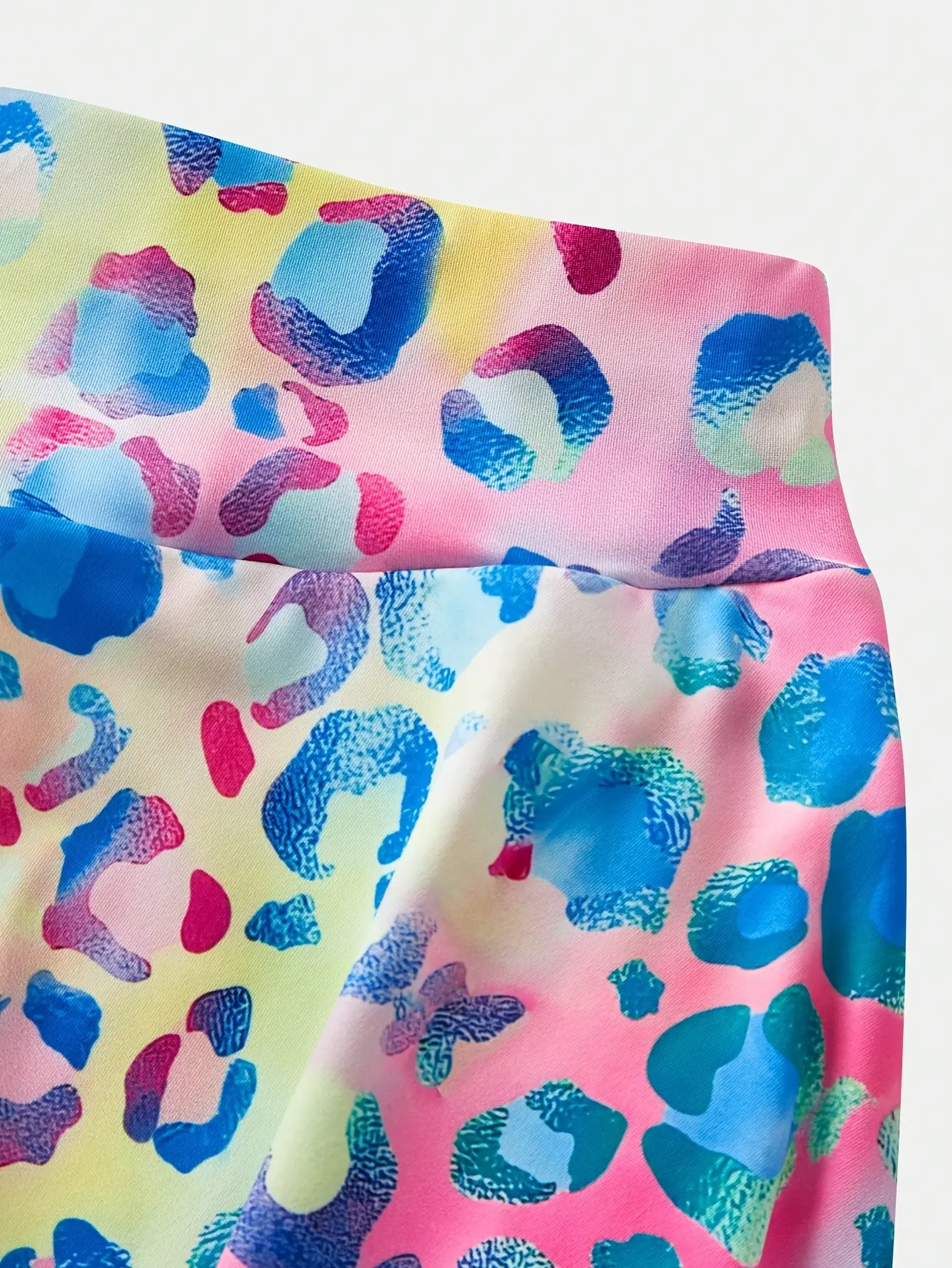 Detail view 3 of Girls Colorful Polka Dot Stretch Sport Skort by LUNORIANA
