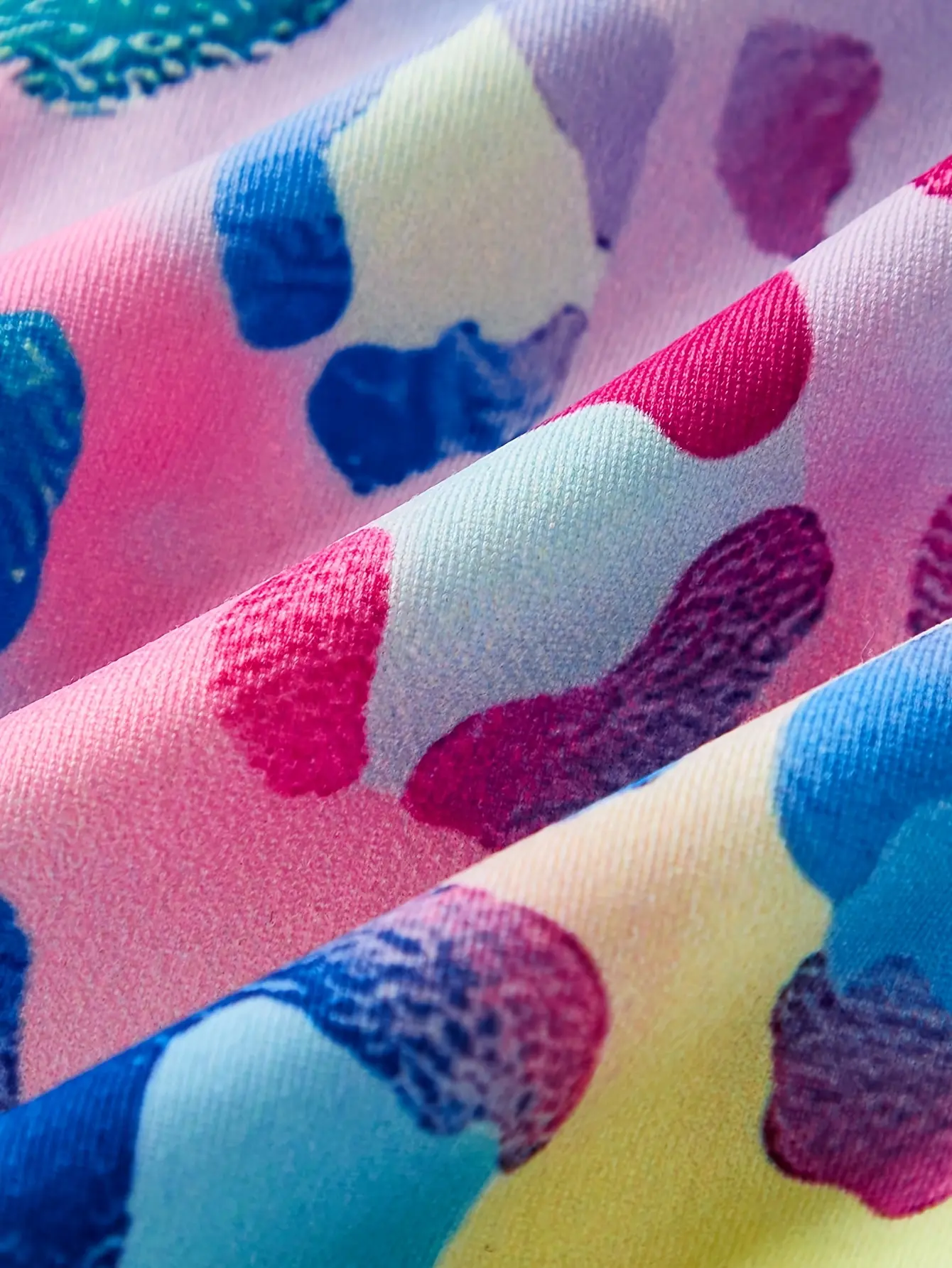 Detail view 4 of Girls Colorful Polka Dot Stretch Sport Skort by LUNORIANA