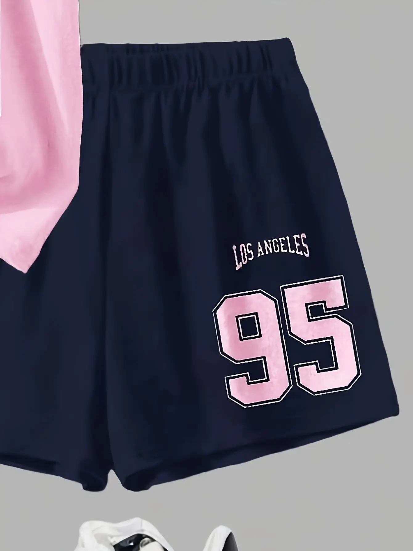 Girls Number Print T-Shirt and Shorts Set gallery view