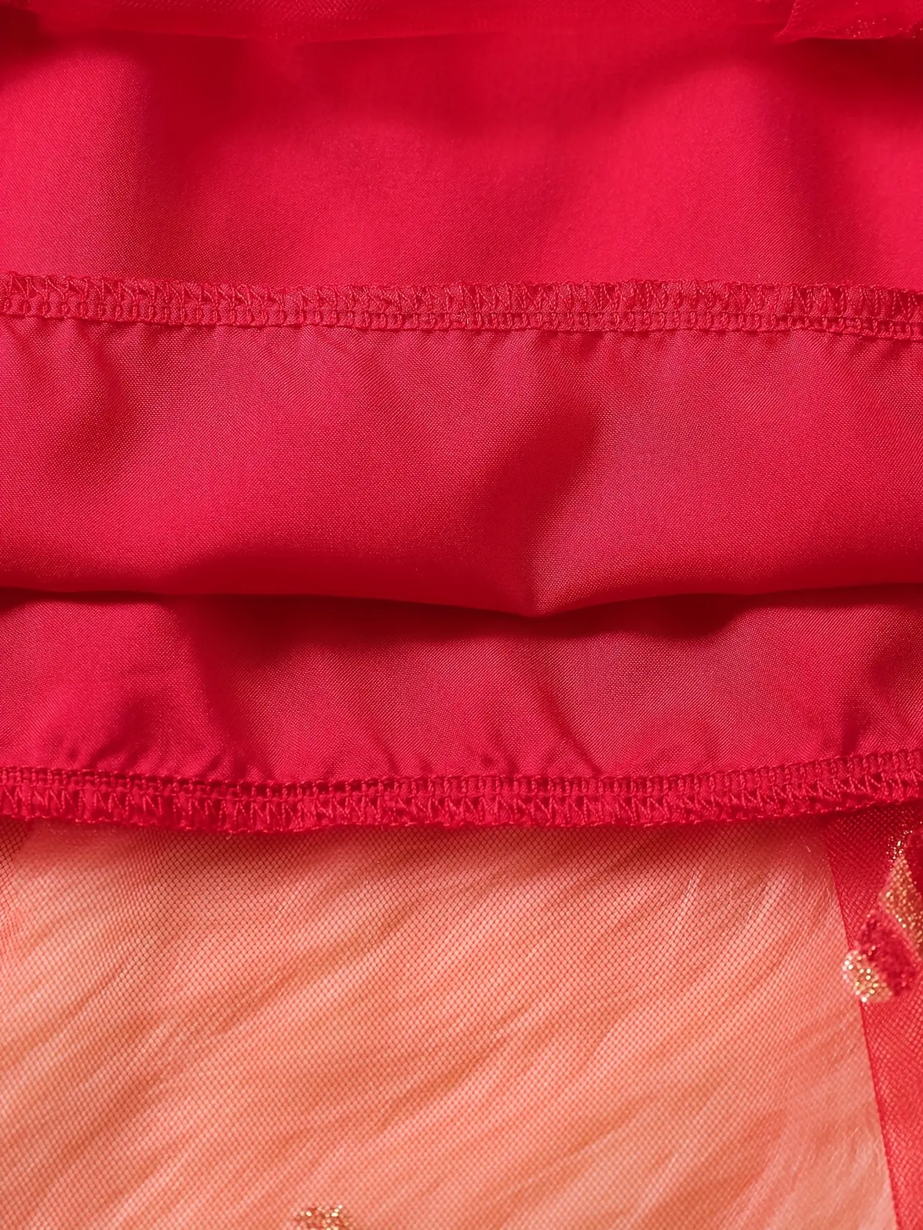 Detail 13 of Girls Christmas Print Tulle Dress with Double Bows by LUNORIANA