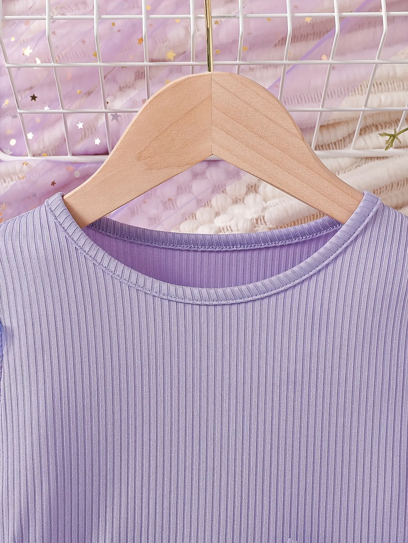 Detail 2 of Girls Double Bow Long Sleeve Tulle Dress by LUNORIANA