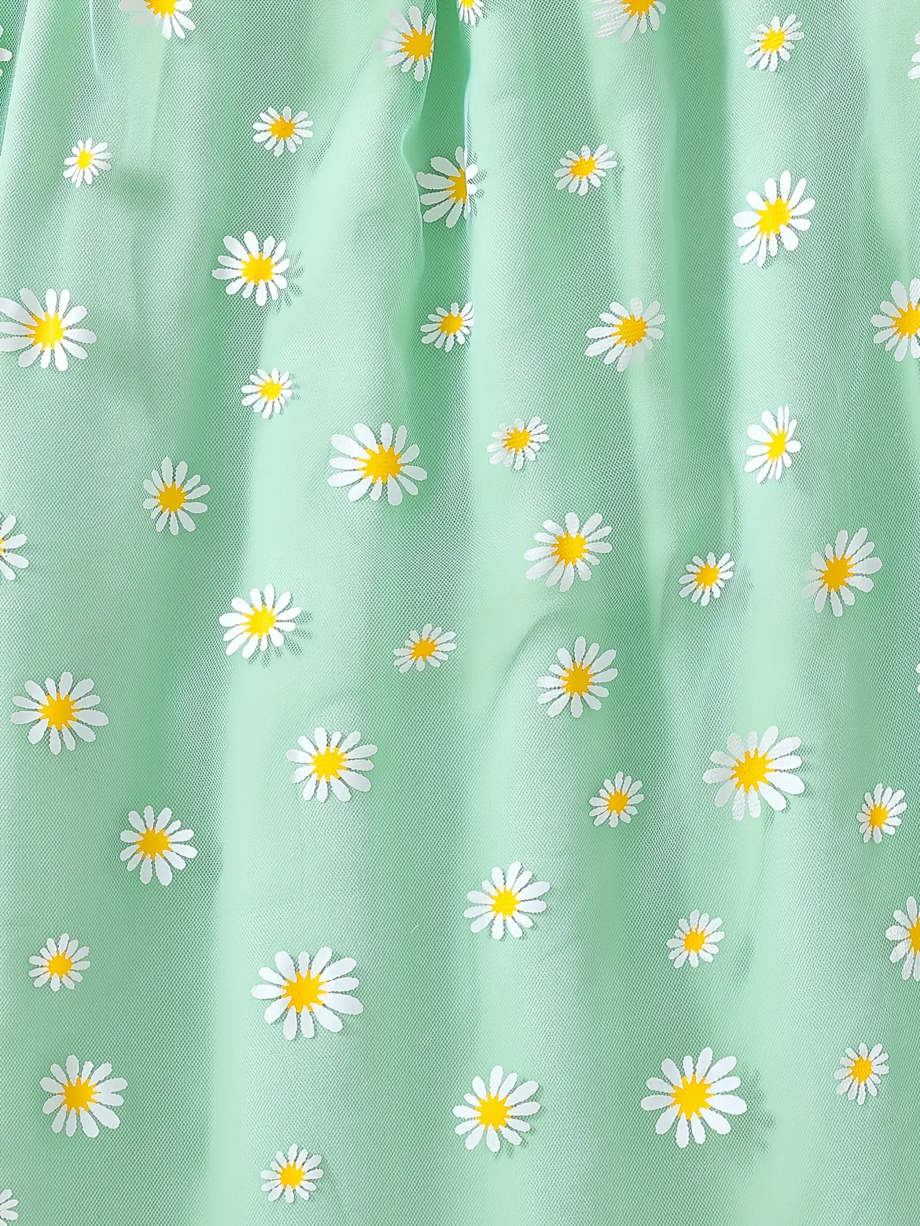 Detail 4 of Girls Daisy Tulle Cami Summer Dress by LUNORIANA