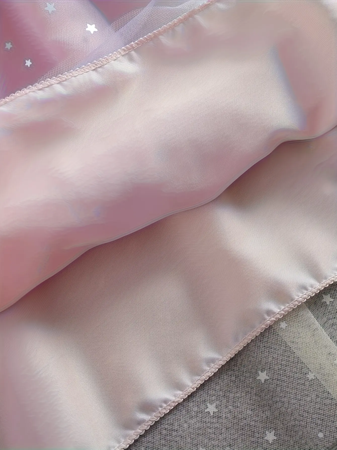 Girls Long Sleeve Star Sequin Tulle Dress gallery view