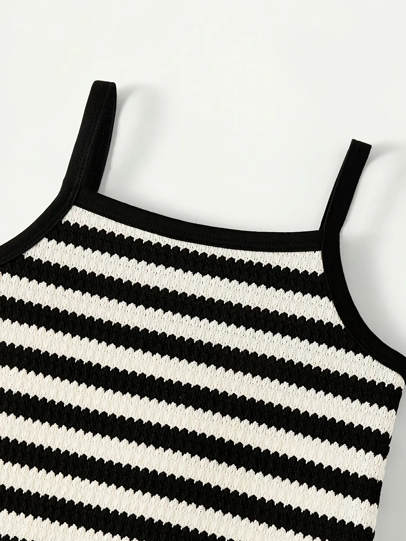 Detail 2 of Girls Elegant Striped Cami Dress by LUNORIANA